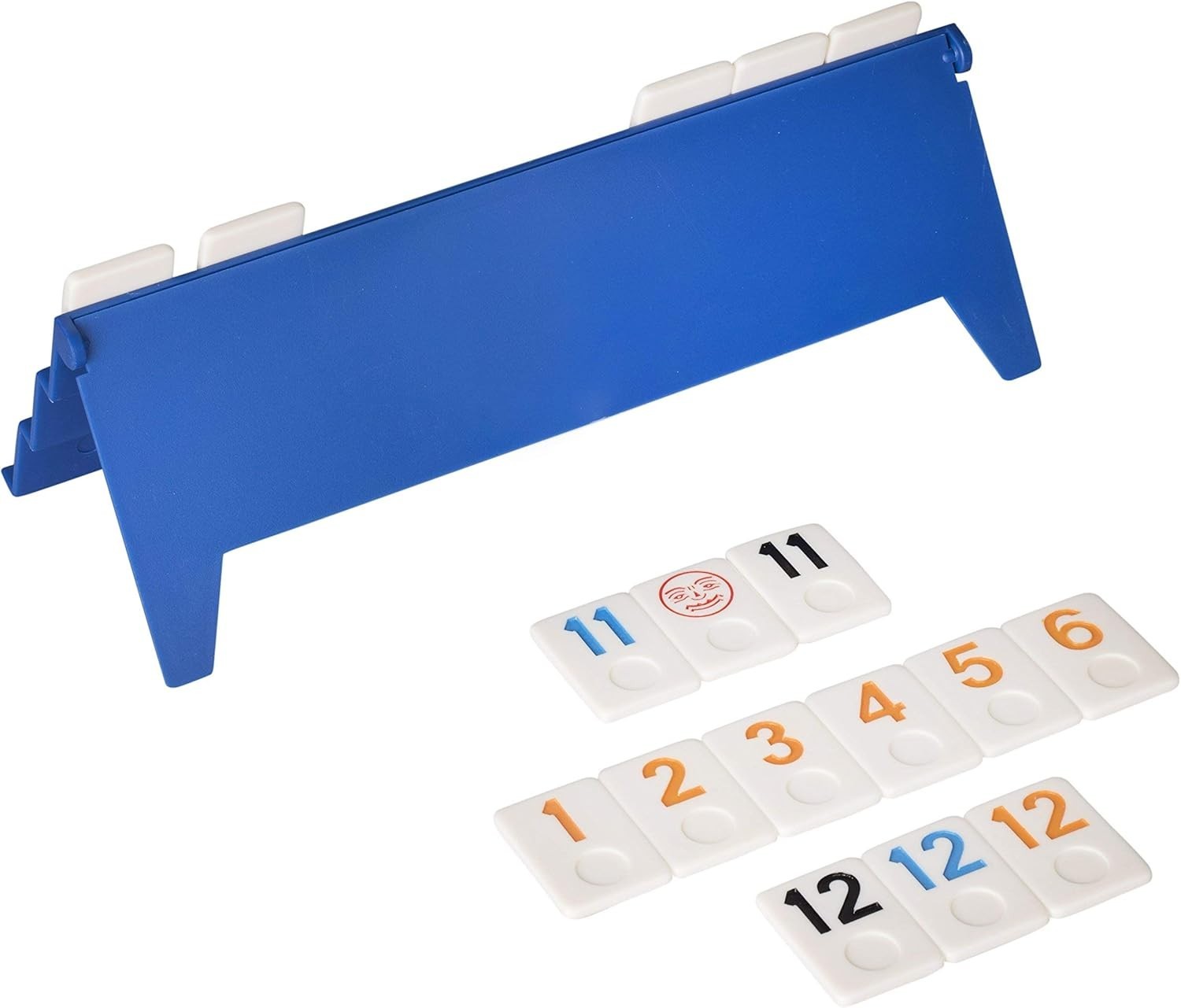Point Games Classic Rummy Cube Game Full Size, with 3 Tier Foldable Racks & Tile