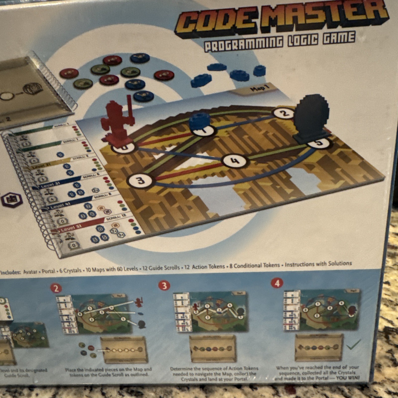 CODE MASTER Game PROGRAMMING LOGIC Problem Solving STEM Ages 8+ 1-Player SEALED