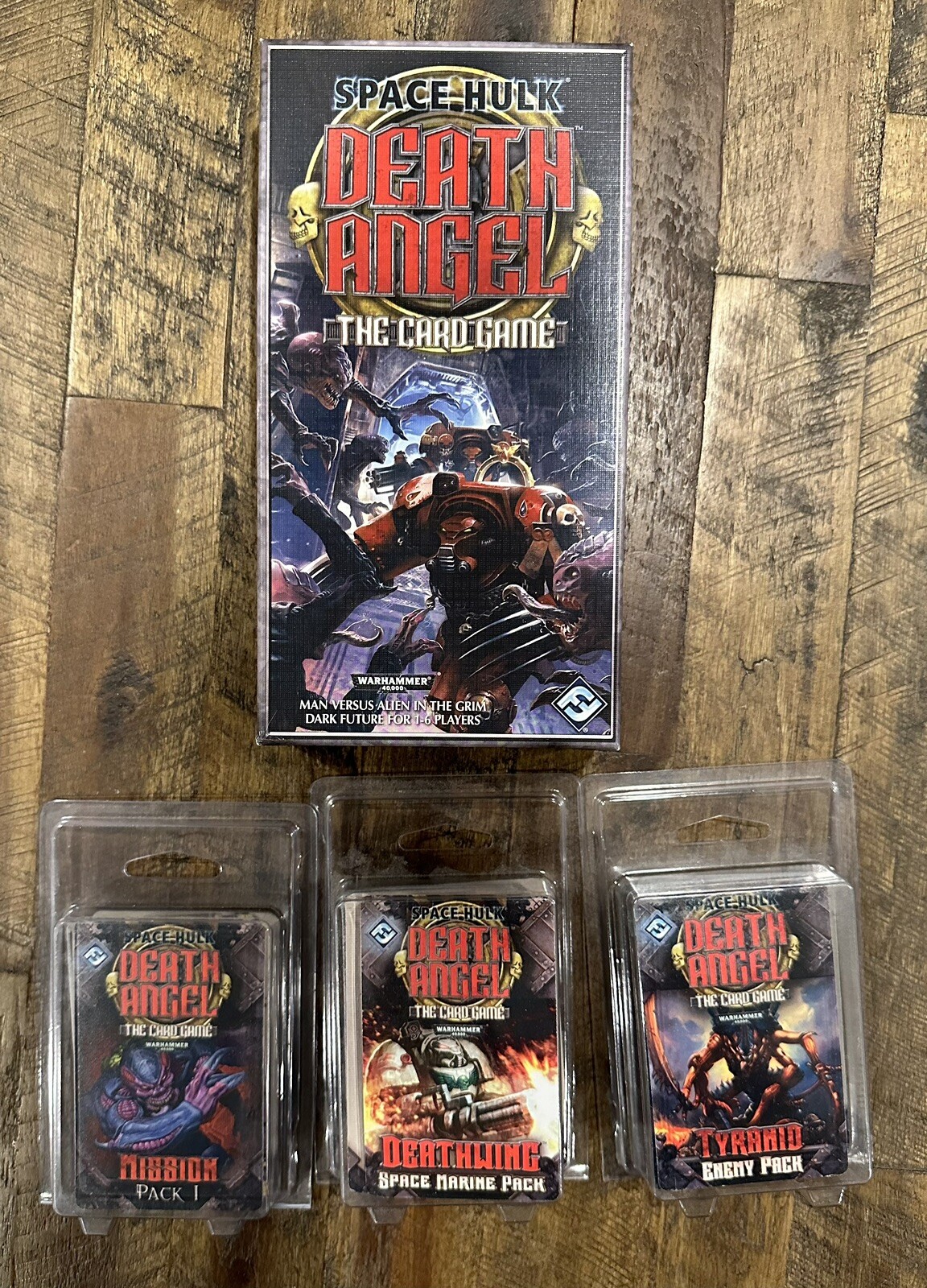 space hulk death angel card game +3 Exp Deathwing, Mission 1, Tyranid Complete