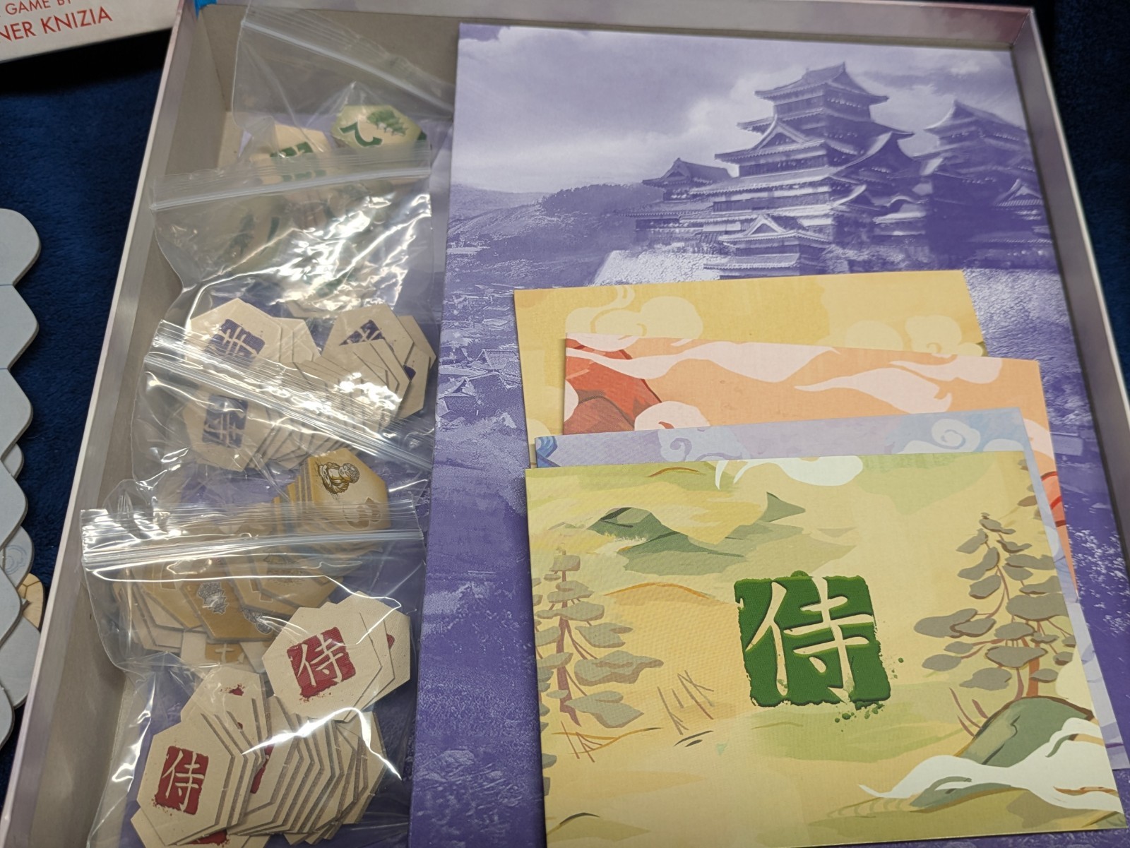 Reiner Knizia Samurai Board Game COMPLETE 2015 Z-Man Games Classic