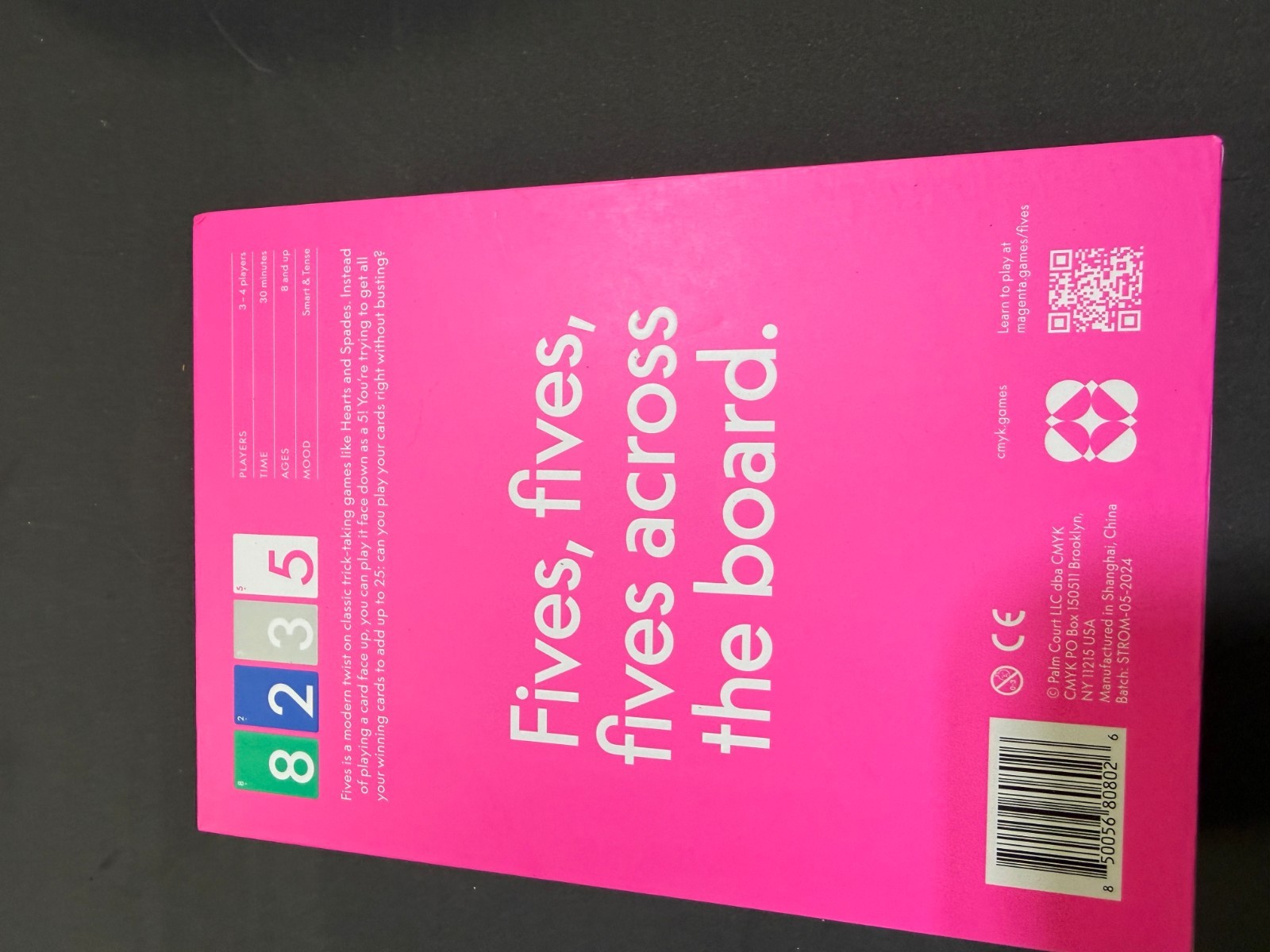 Magenta Card Game Set: Fives, Figment, Fruit Fight
