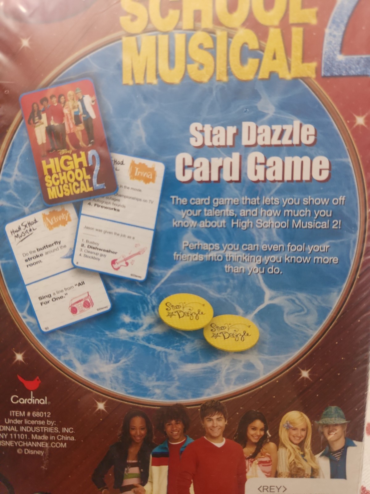 Disney High School Musical 2 ‘Star Dazzle’ Card Game Factory Sealed