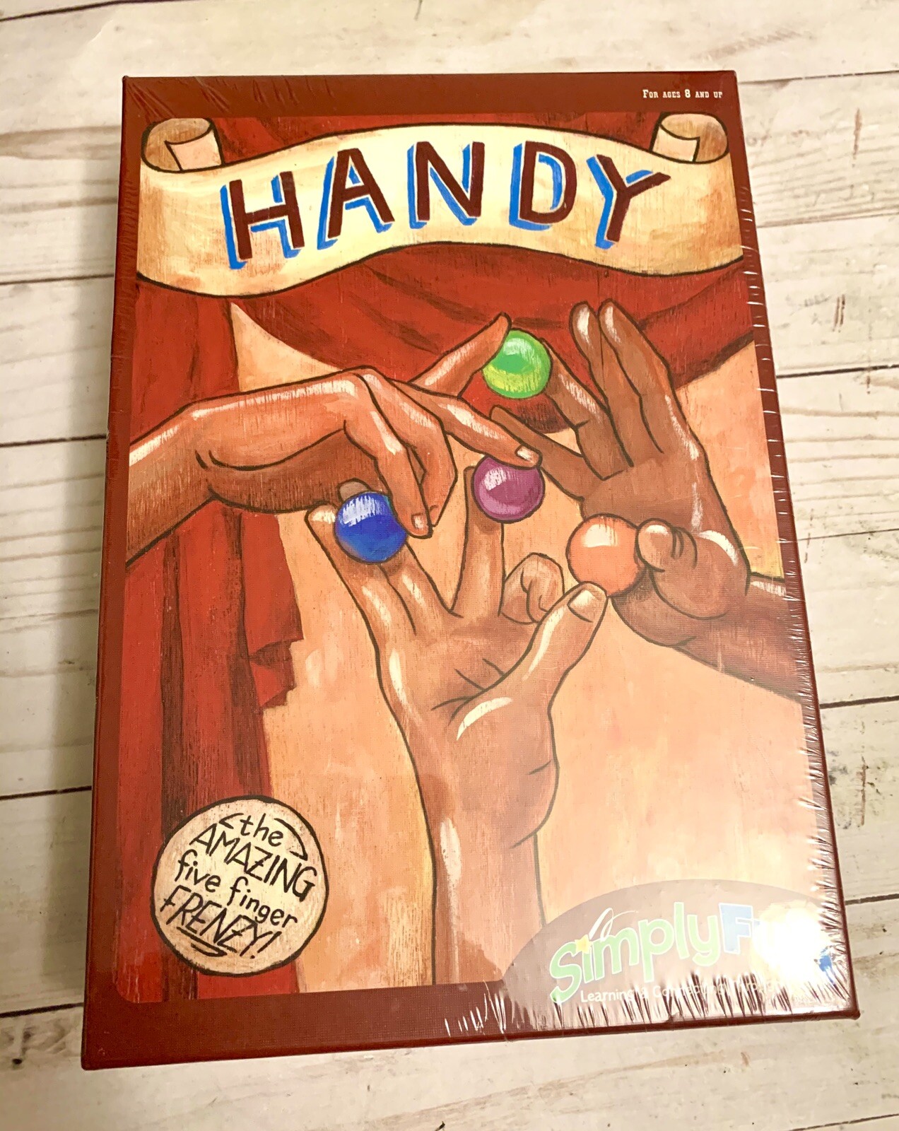 New/Sealed Simply Fun Handy 5 Finger Frenzy Board Game Eye Hand Coordination Fun