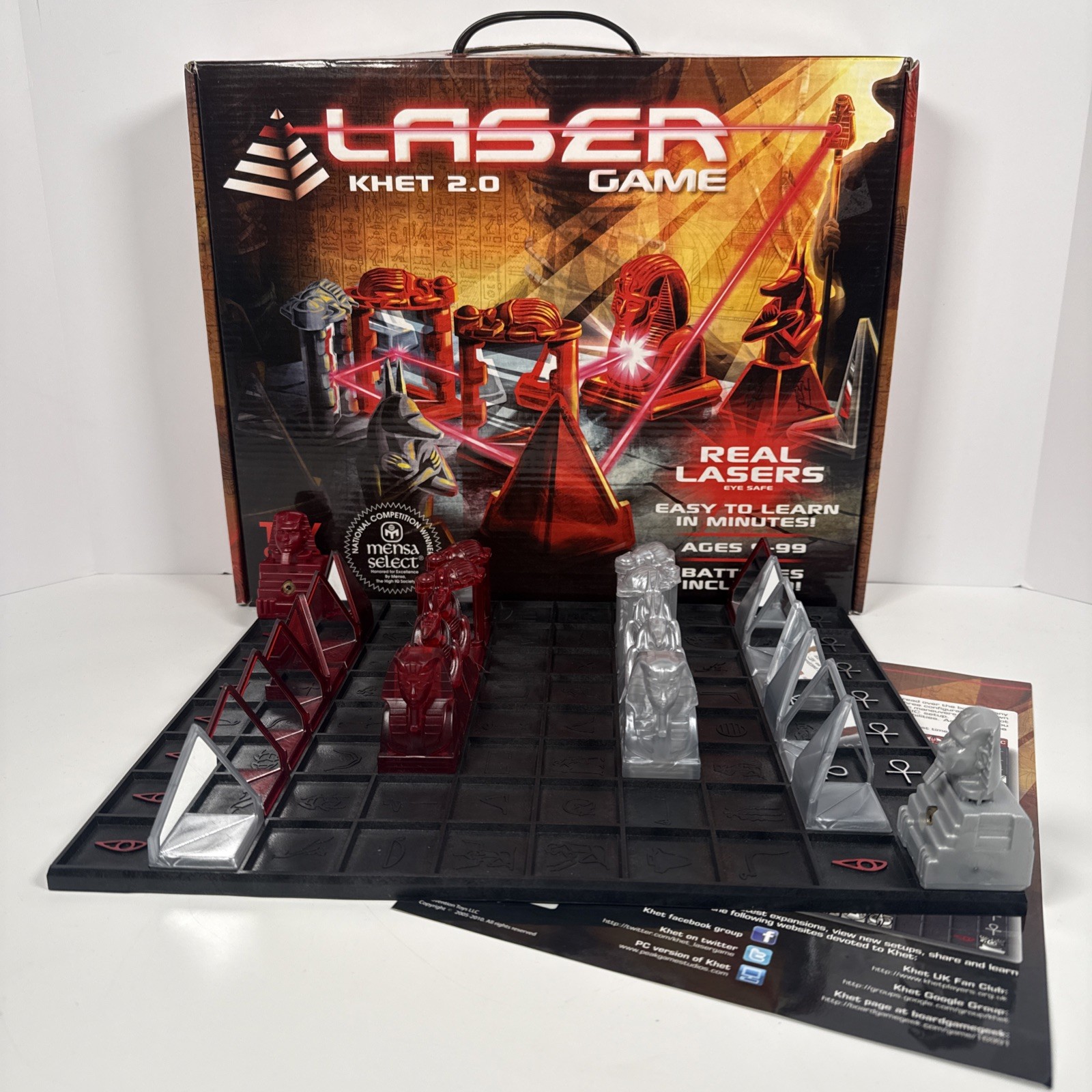 Khet 2.0 Laser Strategy Board Game – Mensa Select Winner – Working