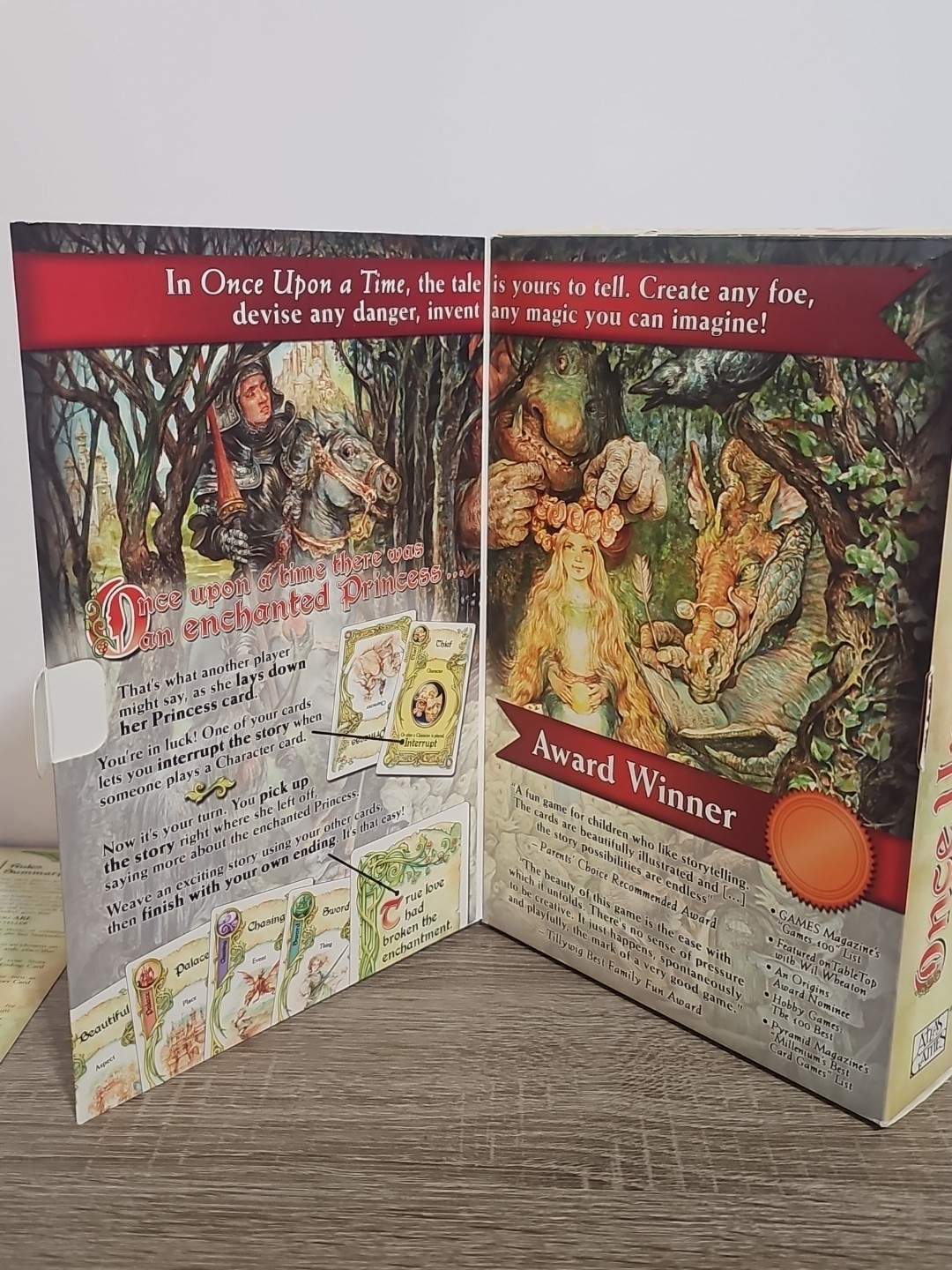 Once Upon a Time Storytelling Game – Atlas Games 2012 Complete! All Cards C3