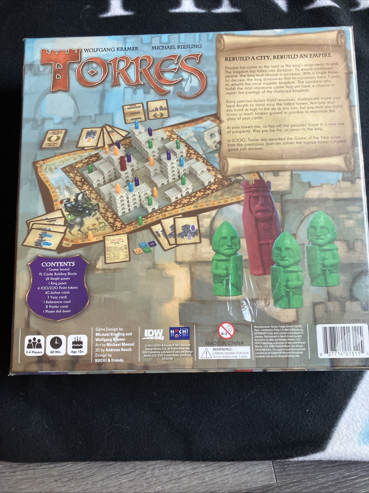 Torres ‘Rebuild A City, Empire’ Board Game 2-4 Players Huch! 2017 COMPLETE