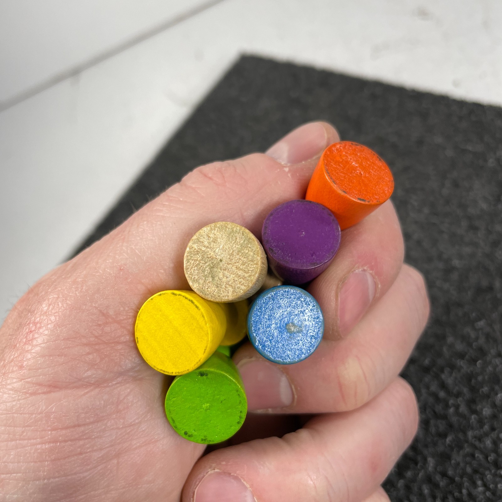 1982 Enchanted Forest Board Game Playing Pieces (6) Replacement Only