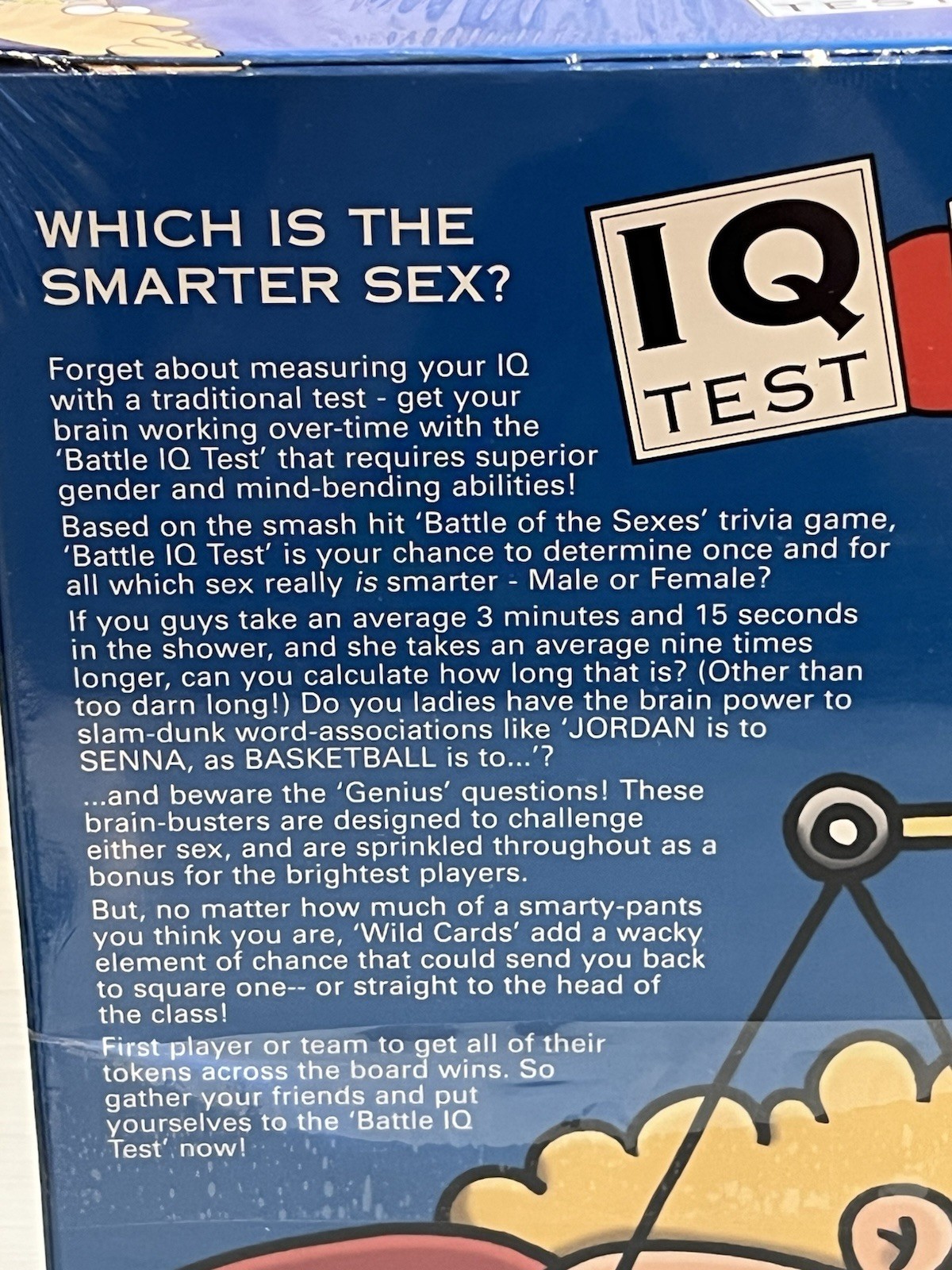 Battle Of The Sexes IQ Test Board Game Age 12 – Adult 2-8 Player Sealed NOS