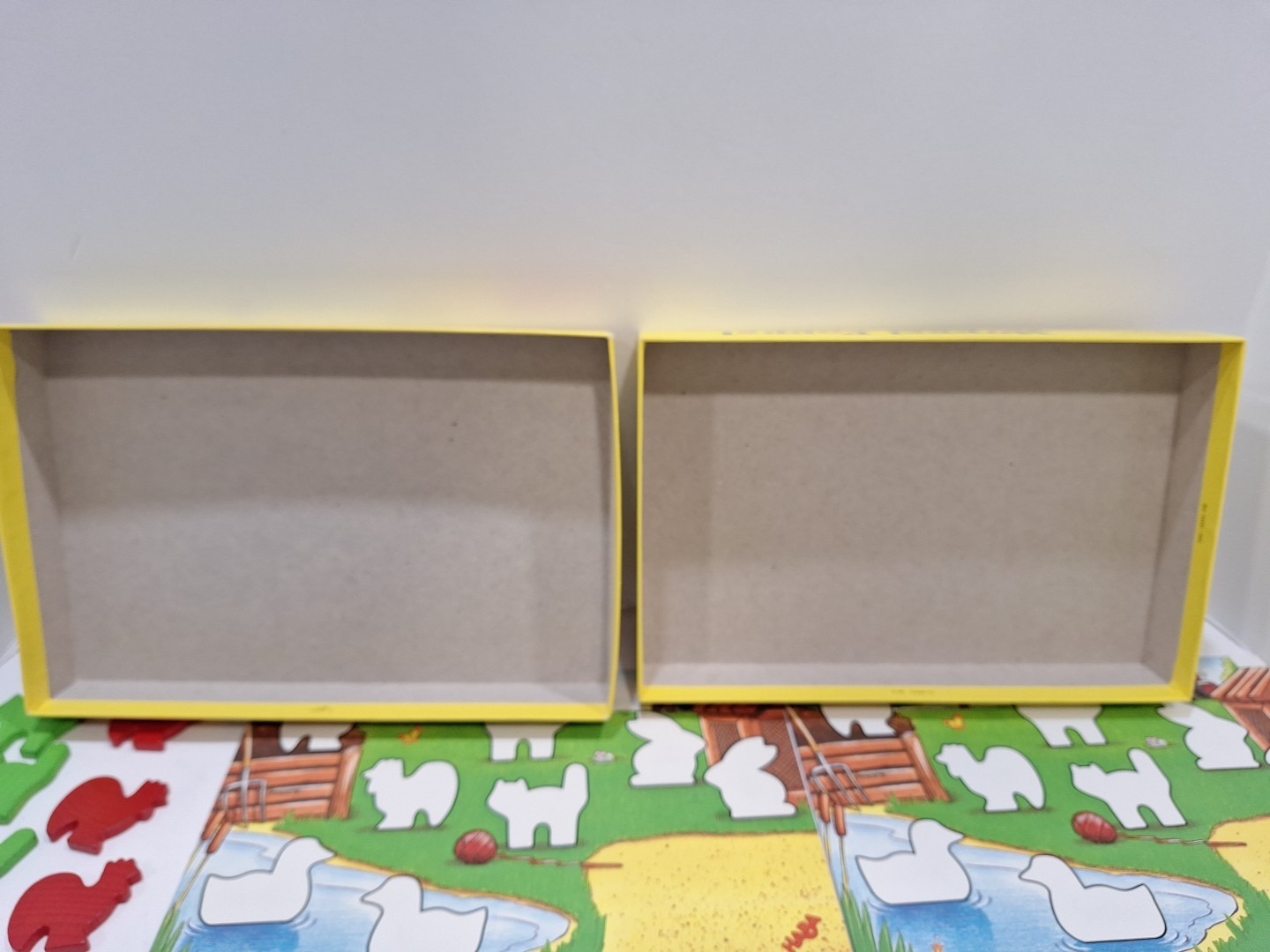 HABA Hoppel Poppel Game Germany Replacement Pieces Gameboard Animals Box