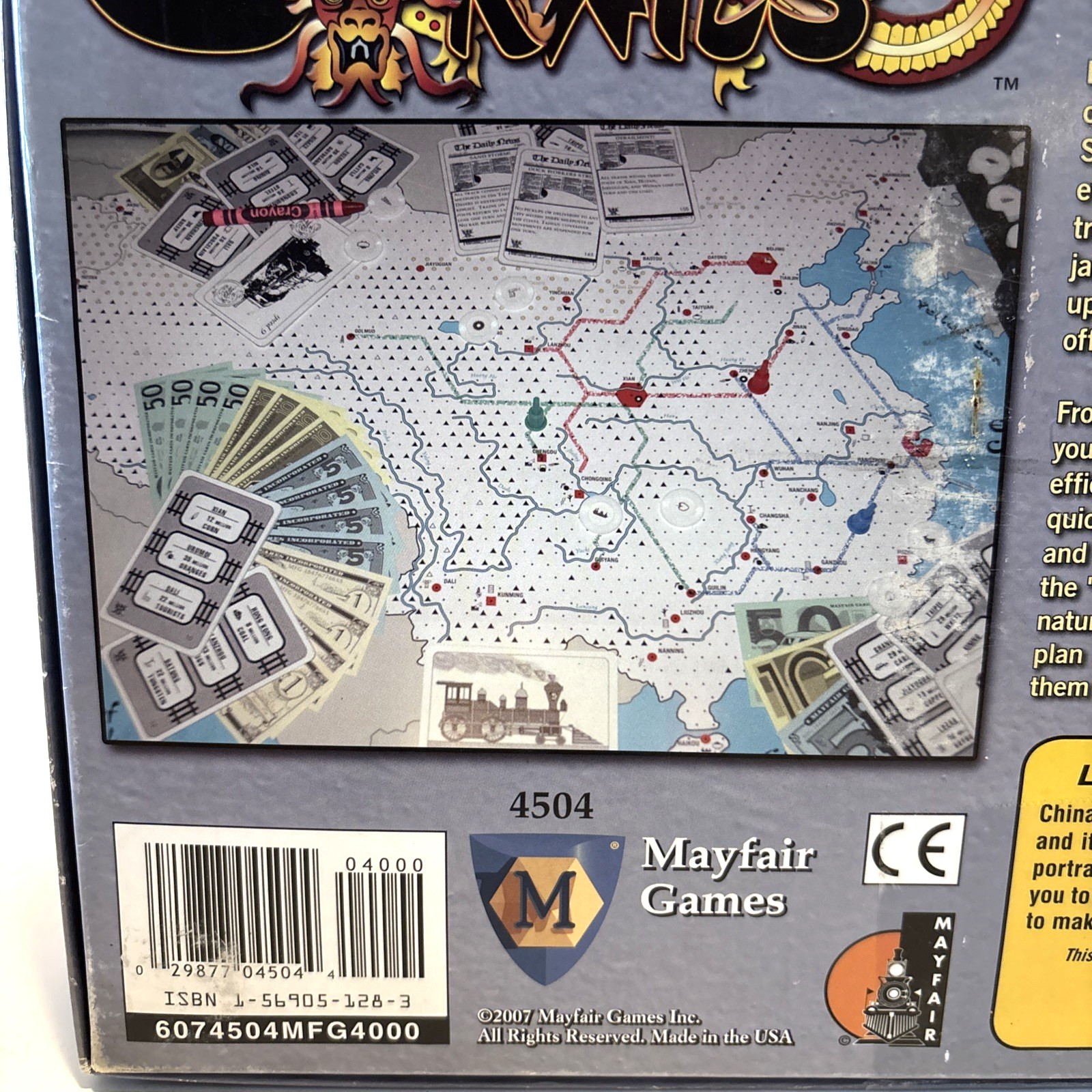 China Rails Mayfair Games 100% Complete 4504 Great Condition Boardgame