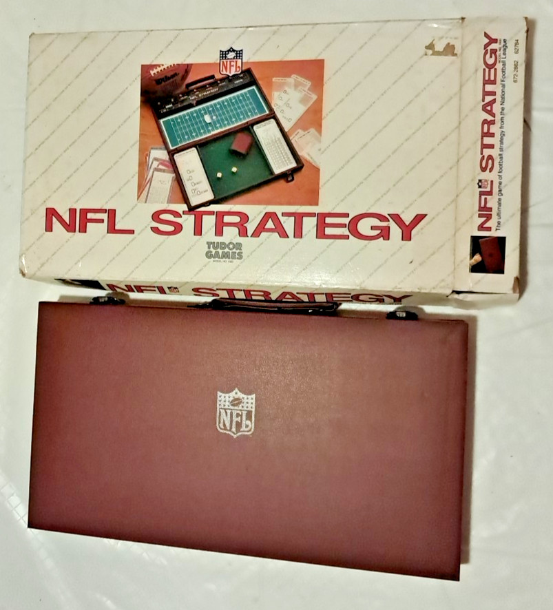 VTG NFL Strategy Football Briefcase Edition 1987 Tudor Games E20F