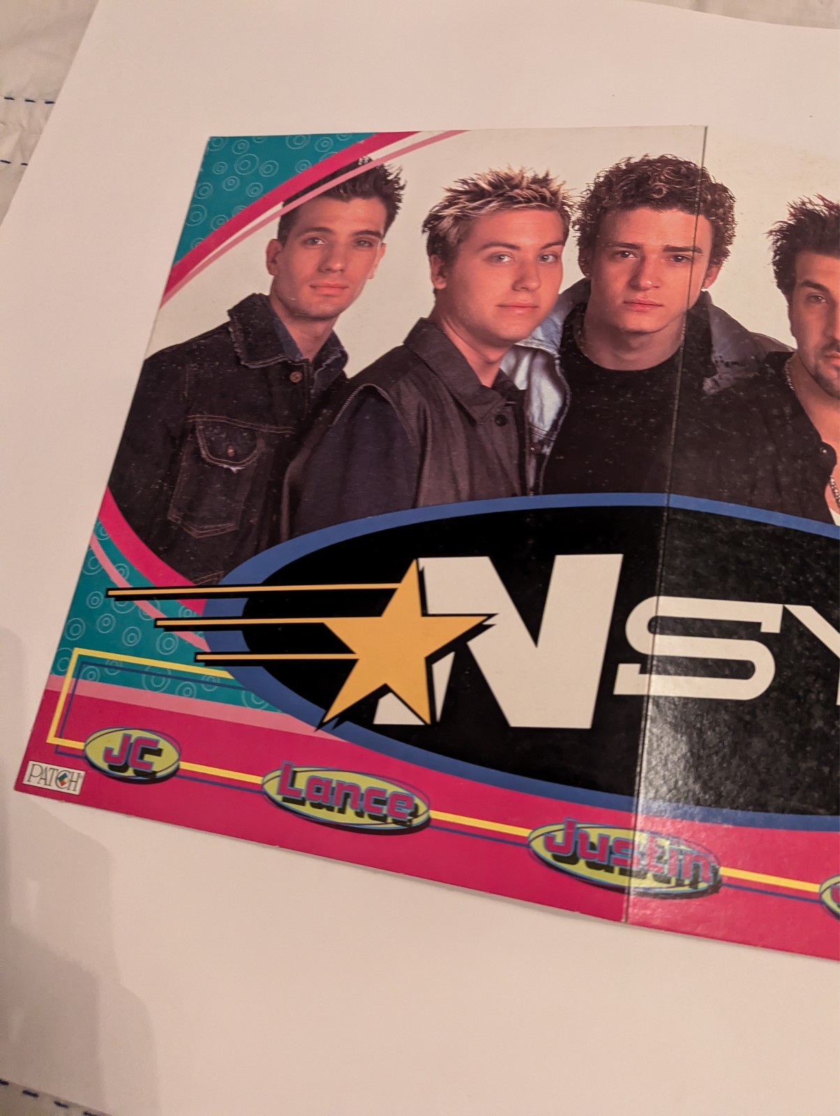 NSYNC Backstage Pass Board Game Patch Games 2000 BOARD ONLY – See Video