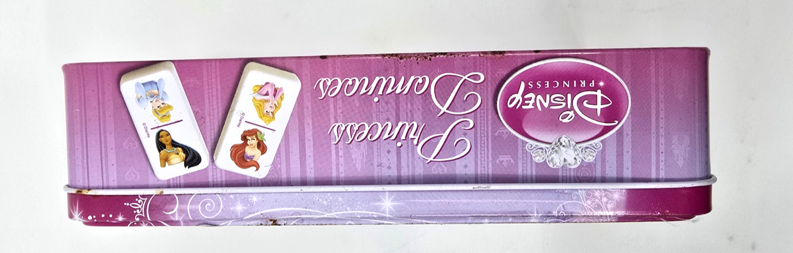 Disney Princess Dominoes Game Tin Case Complete Set