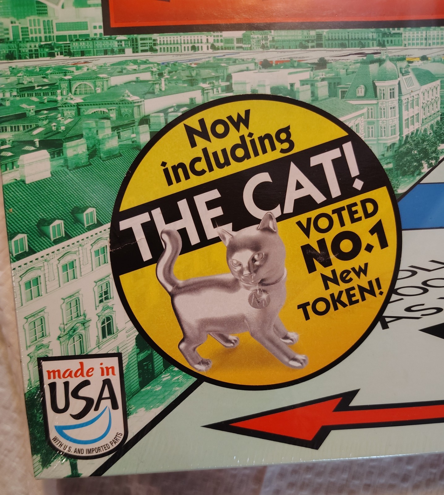 New Sealed Hasbro Gaming Monopoly Board Game Cat Token 2013