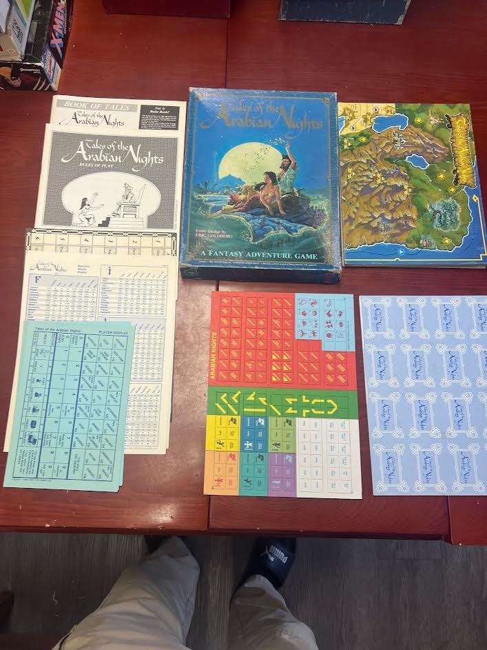 1985 West End Games “Tales of the Arabian Nights” Board Game UNPUNCHED