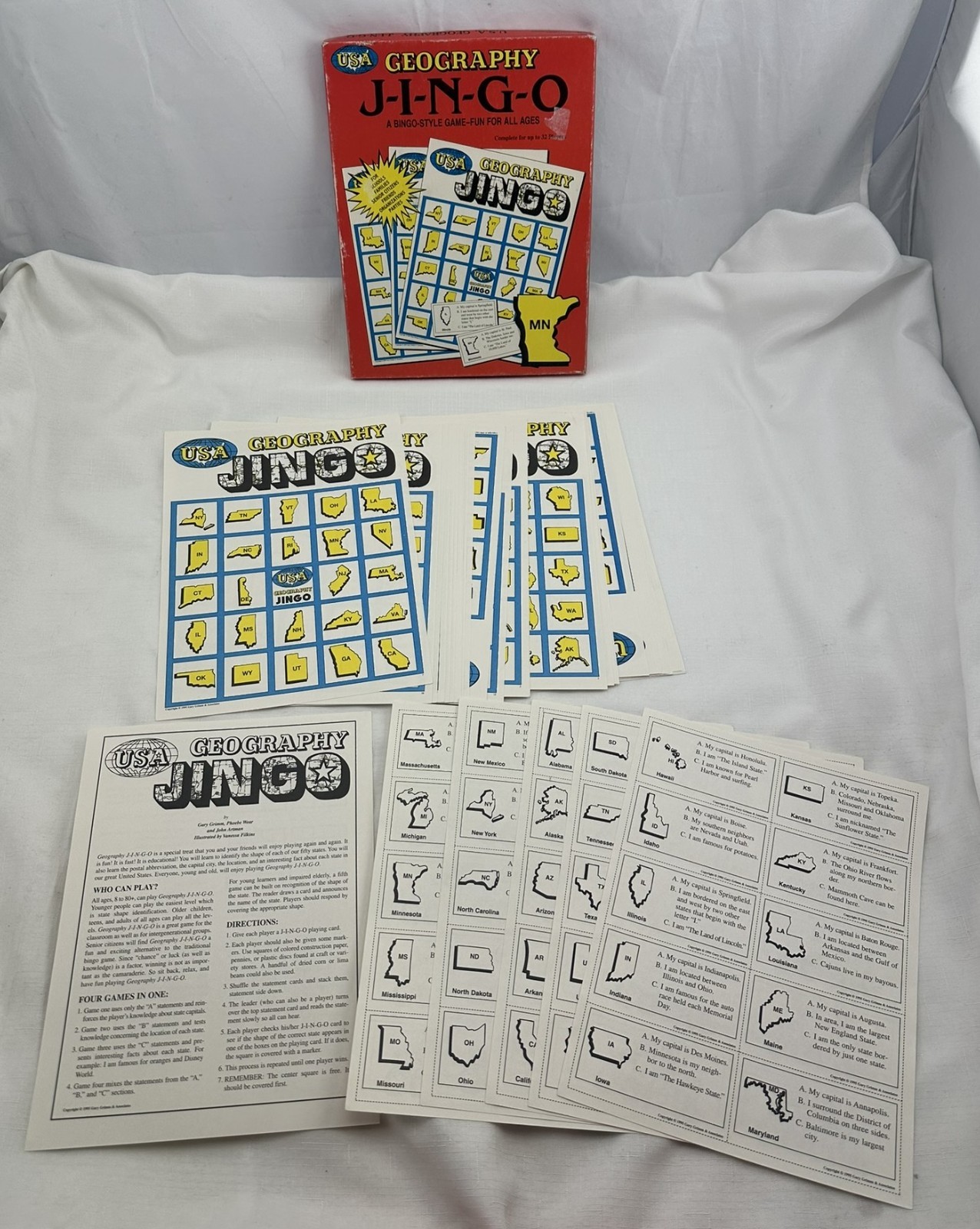 1997 Geography Jingo Bingo Game Complete Never Played FREE SHIPPING