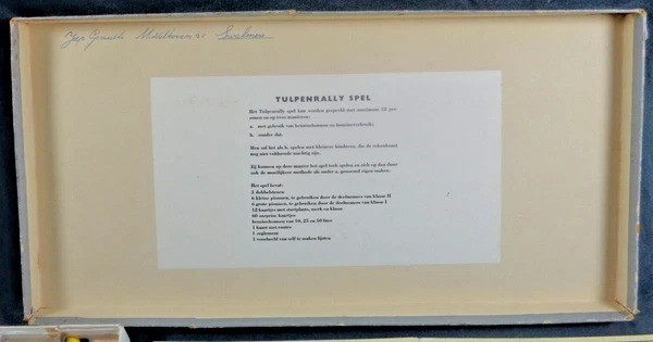 Tulip Rally Koster Amsterdam Game Board Game Board Game Vintage 1953
