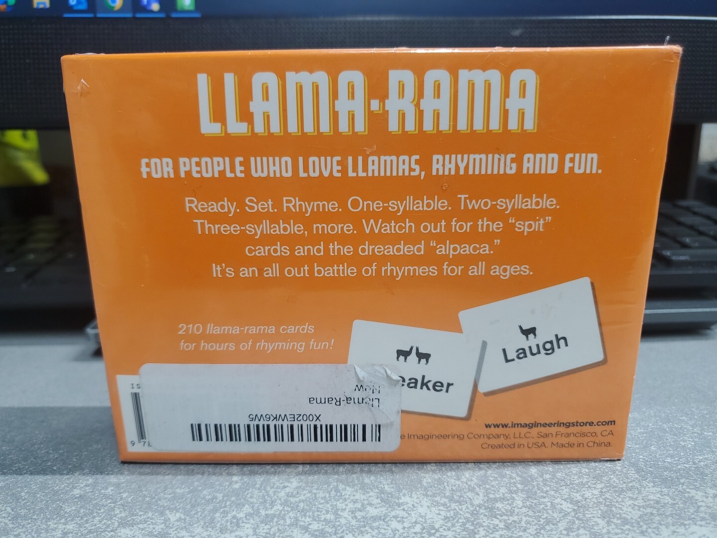 NEW Sealed Llama Rama Rhyming Card Game For All Ages Free Shipping