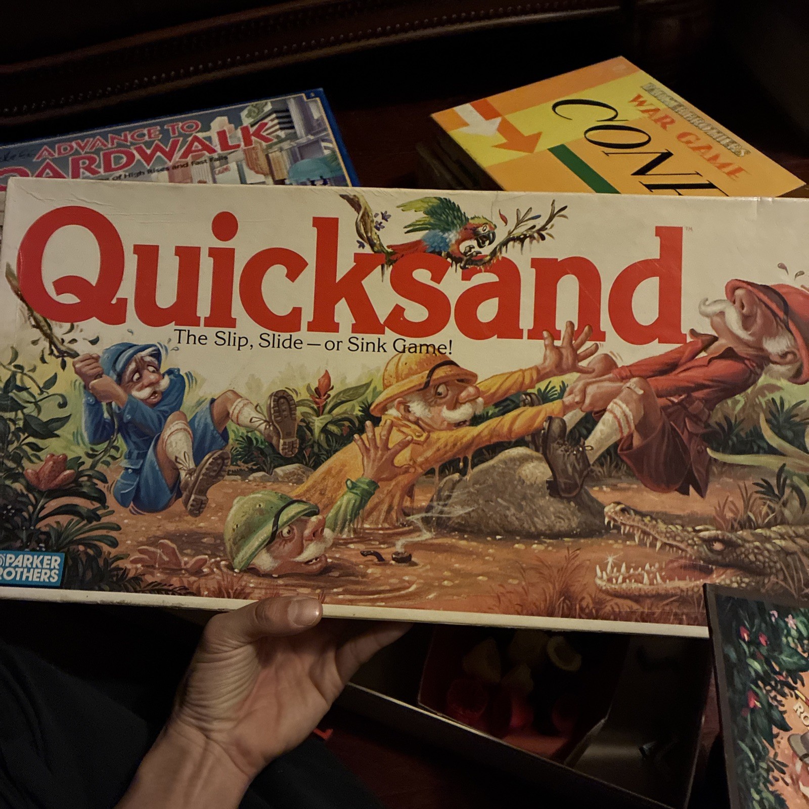 Quicksand: The Slip/Slide/Sink Board Game from Parker Brothers (1989) Complete
