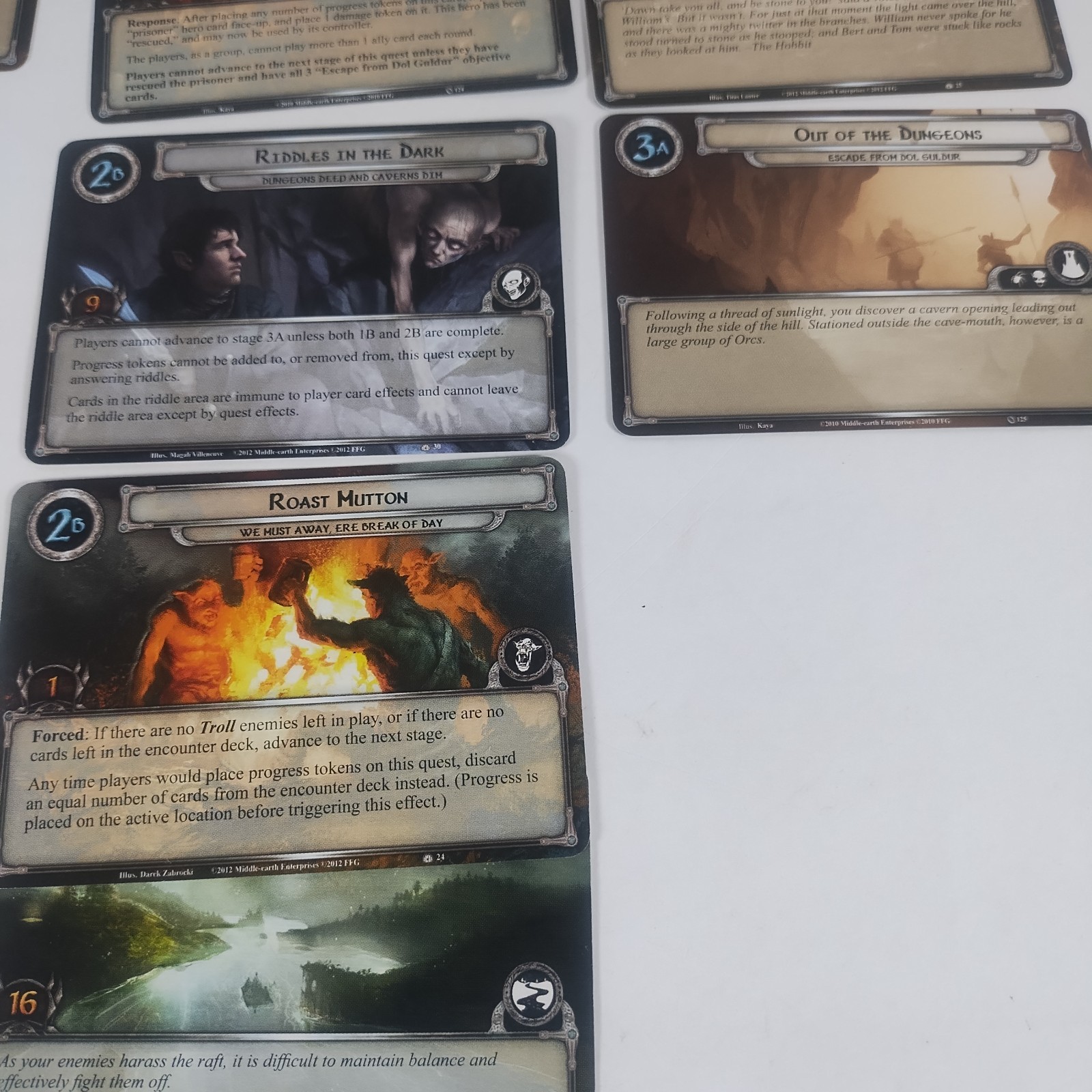 Lord of Rings The Card Game LCG The Hobbit Over Hill and Under Hill – Parts Box