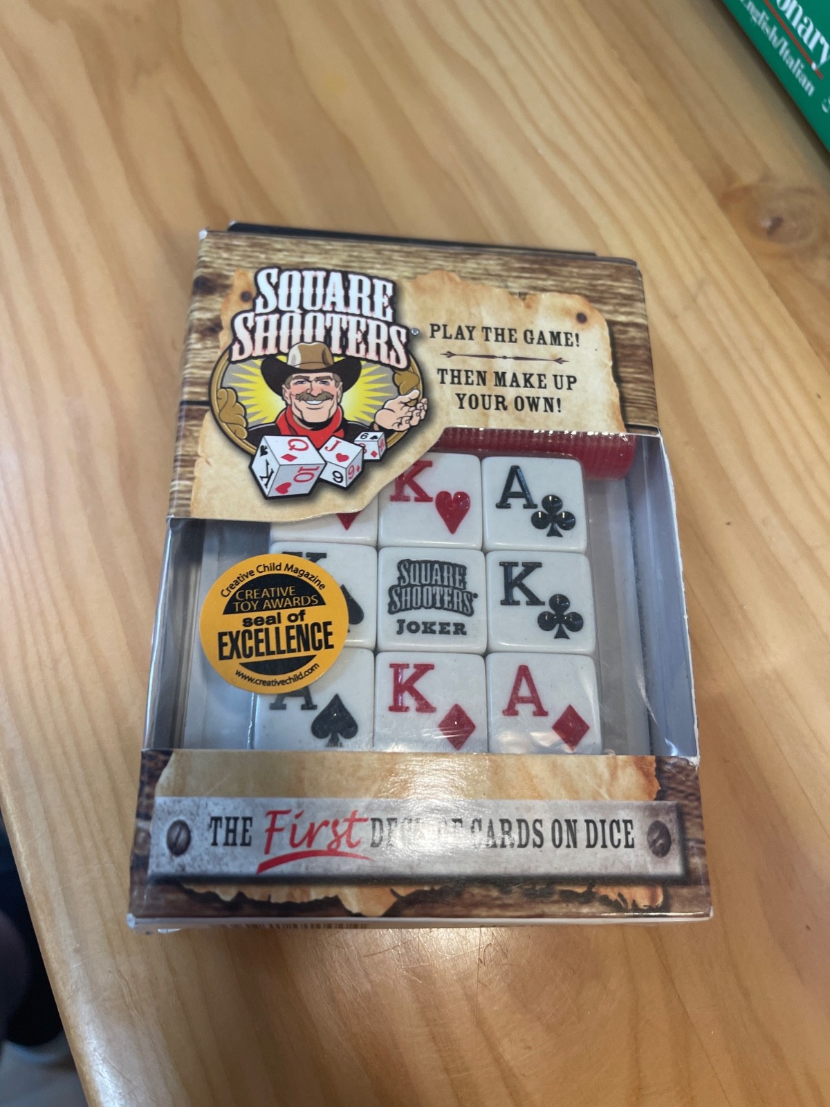 Square Shooters Dice Game Set The First Deck of Cards on Dice