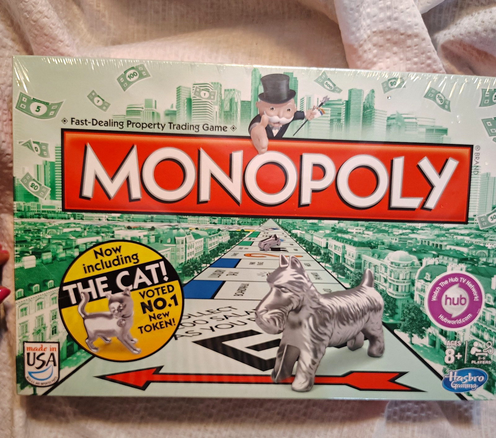New Sealed Hasbro Gaming Monopoly Board Game Cat Token 2013