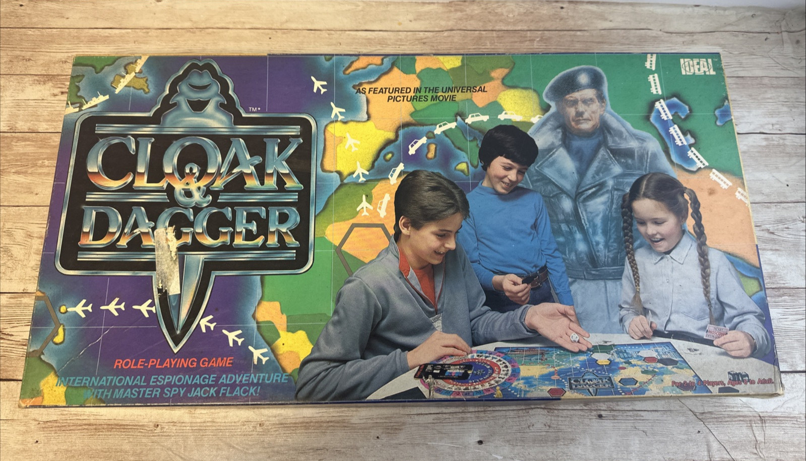 VINTAGE 1984 Cloak and Dagger Role Playing Board Game – Complete