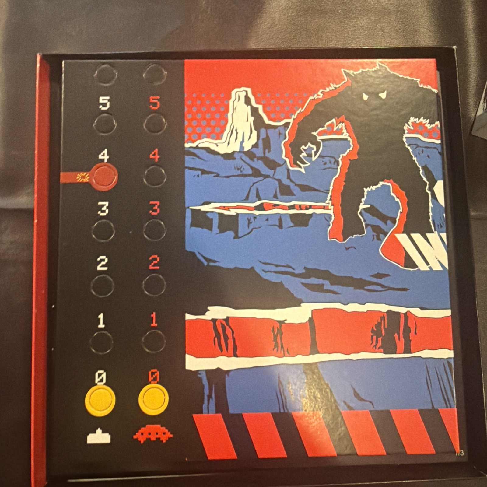 SPACE INVADERS – A CO OP DEXTERITY GAME Used Game Pieces Unpunched