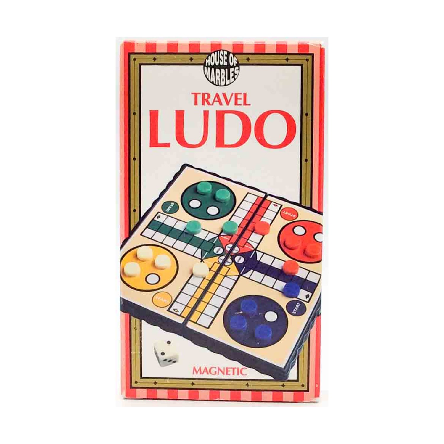 House of Marbles Board Games Travel Ludo Box VG+/NM
