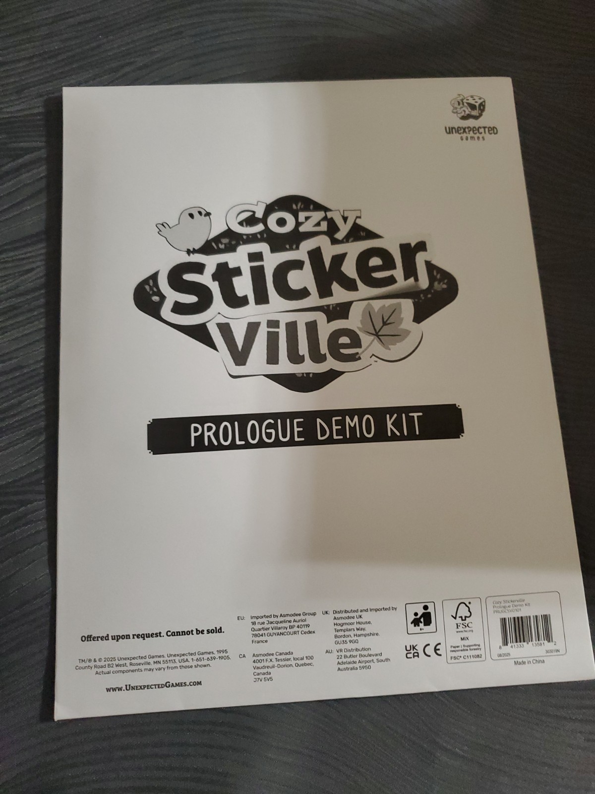 Cozy Stickerville Prologue Demo Kit