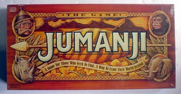 New Vintage 1995 JUMANJI The Game Milton Bradley SEALED