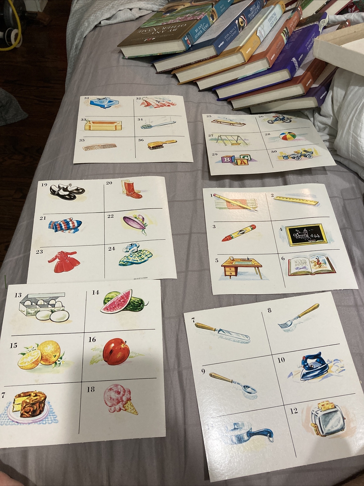 Object Lotto Edu-Cards Matching Game 127 KPB Industries, Cards Still Perforated!
