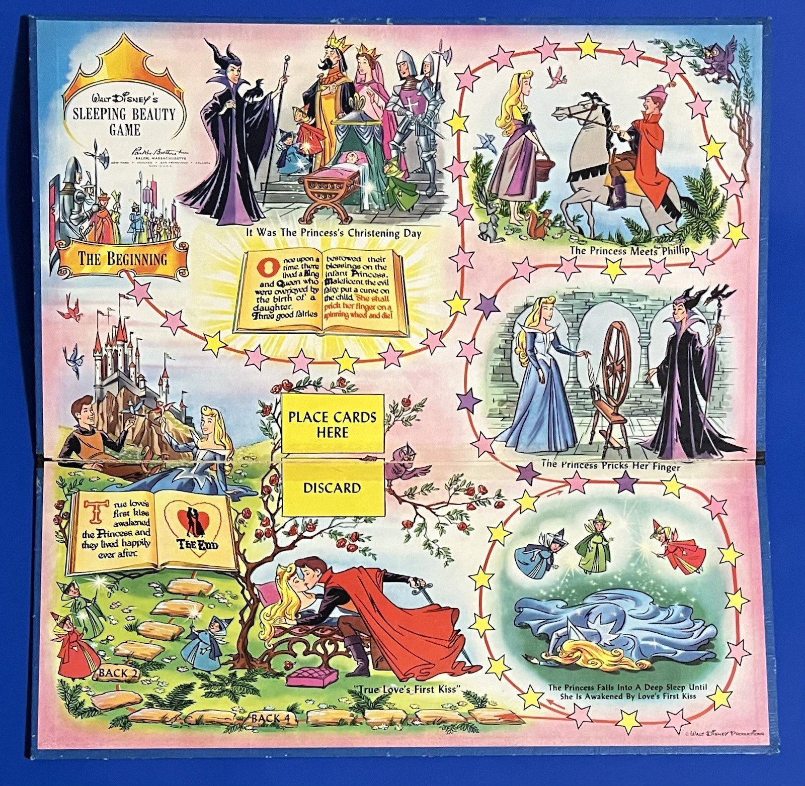 Walt Disney Sleeping Beauty Game 1958 Parker Brothers. Complete. Board excellent