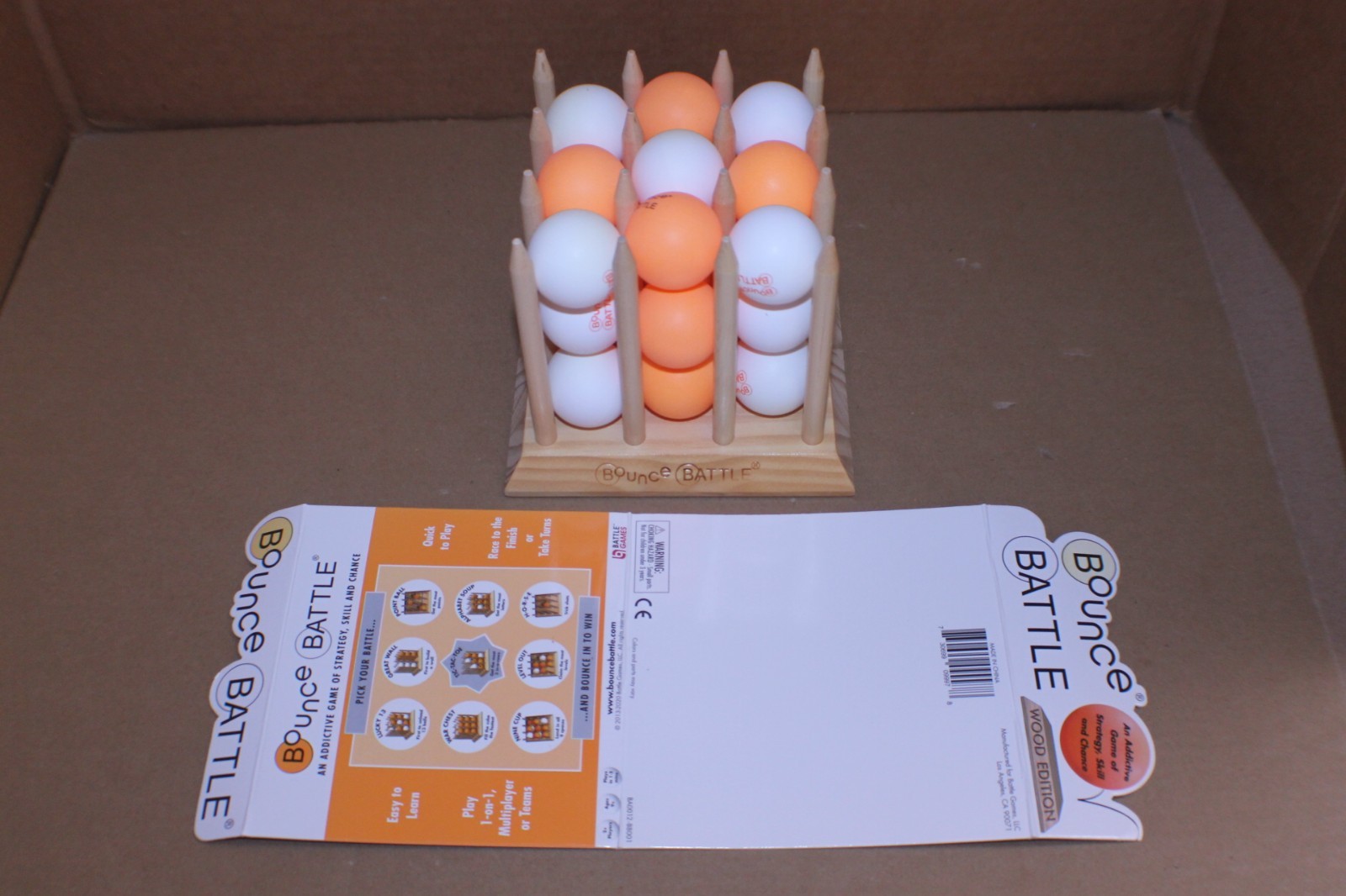 USED / Bounce Battle Wood Edition Skill and Action Game NO BOX