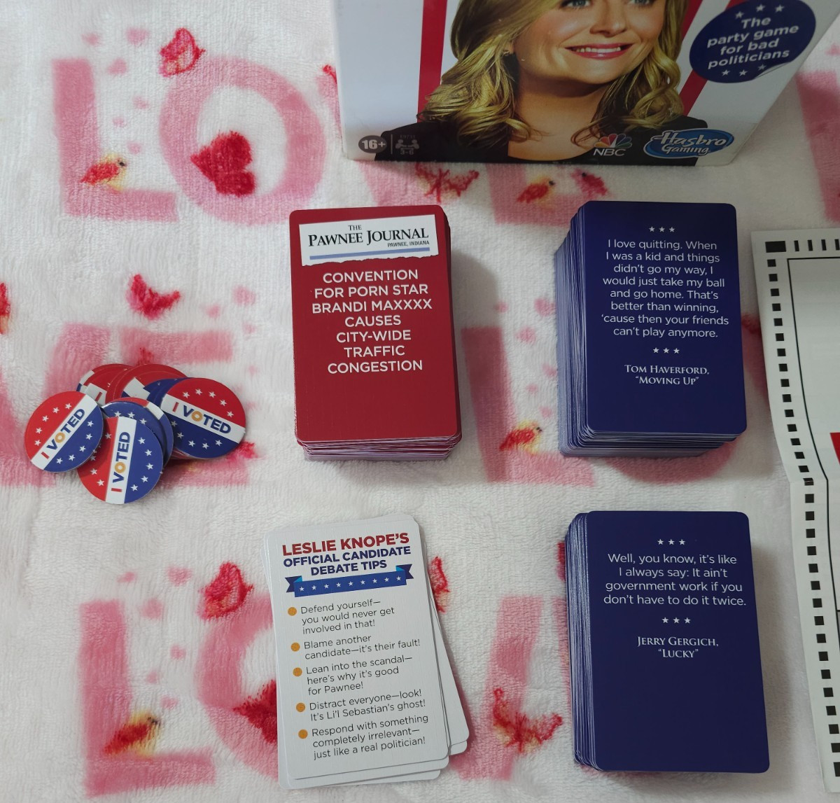 Parks & Recreation Knope For President Party Card Game TV Ages 14+ 100% Complete