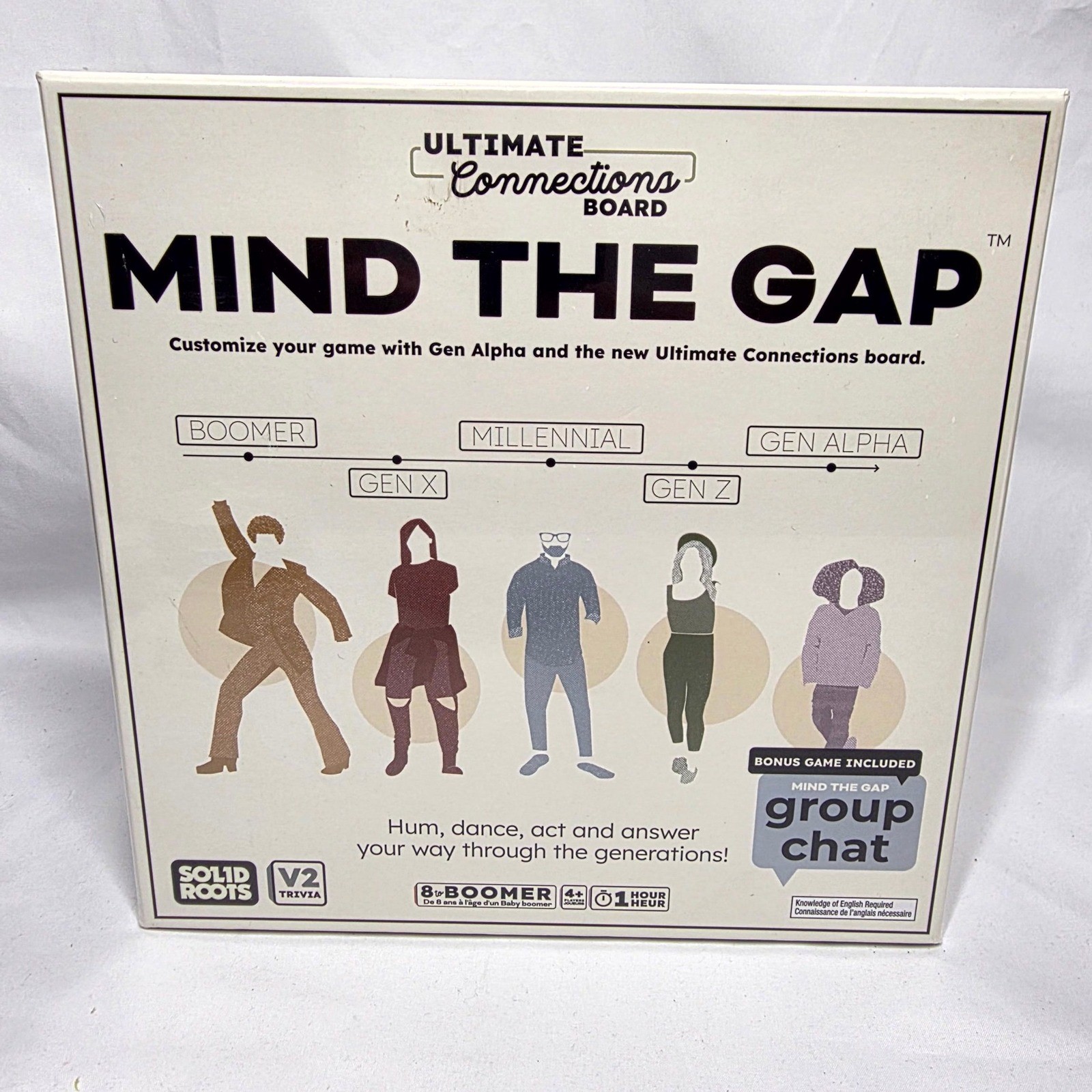 Solid Roots Mind The Gap Board Game Unisex OS Multicolor V2 Trivia Gen Alpha NEW