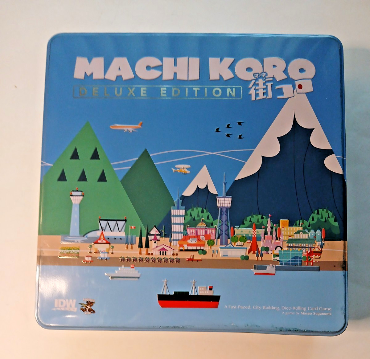 Machi Koro Deluxe Tin Edition – Open Box – Complete