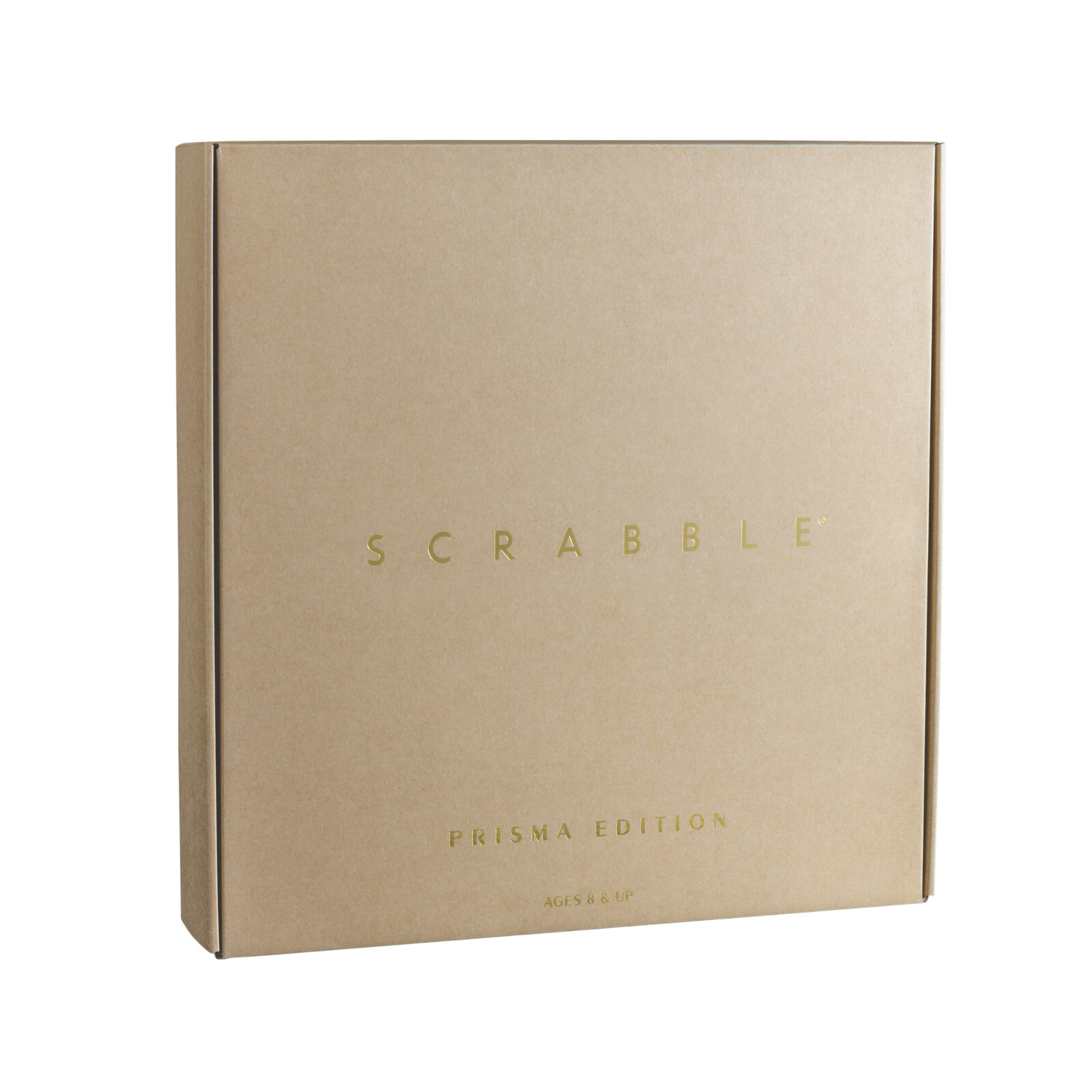 WS Game Company SCRABBLE Prisma Glass Edition with Rotating Board Lazy Susan New