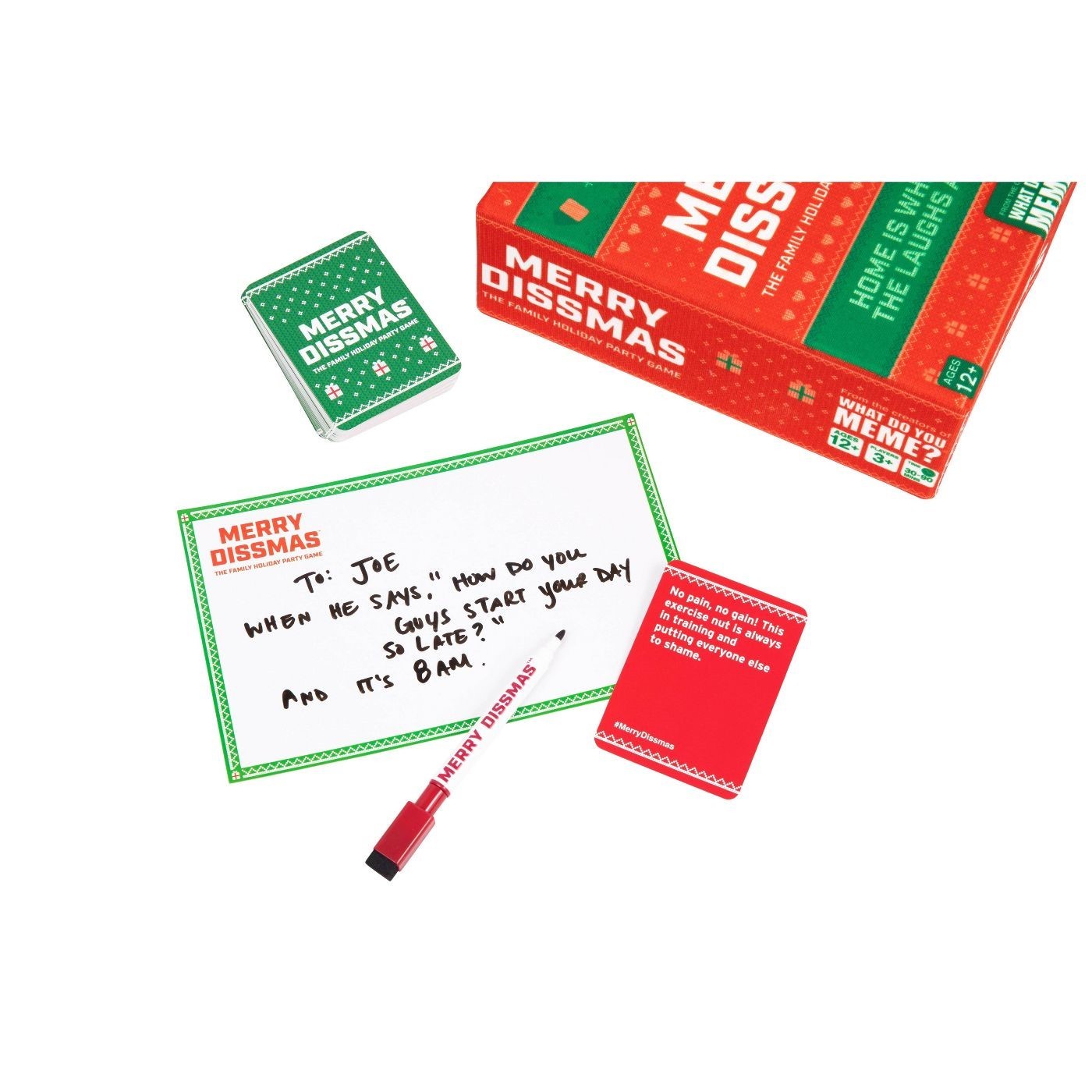 Merry Dissmas Game Christmas Holiday Family Party Game