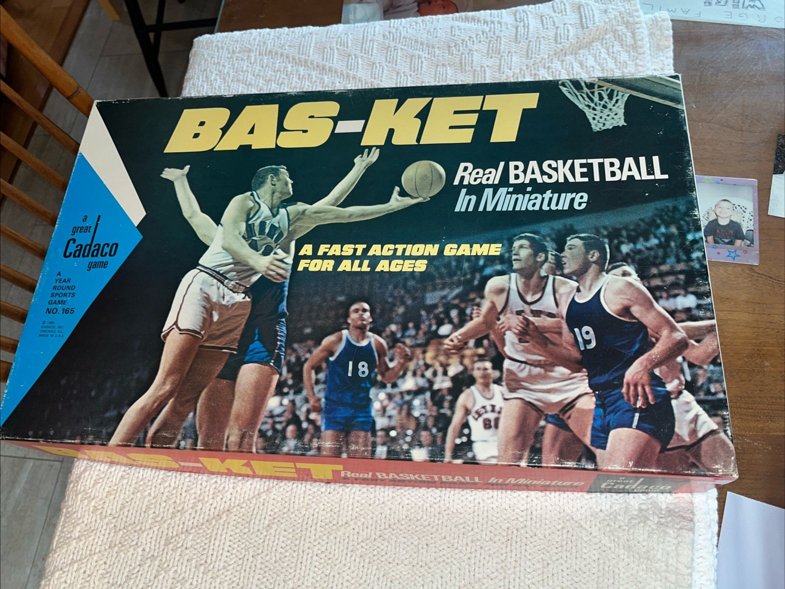 Vtge Cadaco Game : 1969 BAS-KET Basketball , USA, No 165 Good Cond
