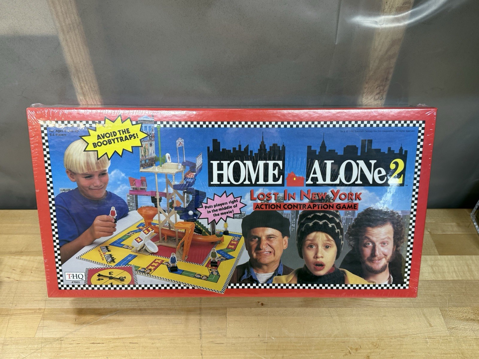 Vtg 90s Home Alone 2 Lost In New York Contraption Board Game RARE SEALED