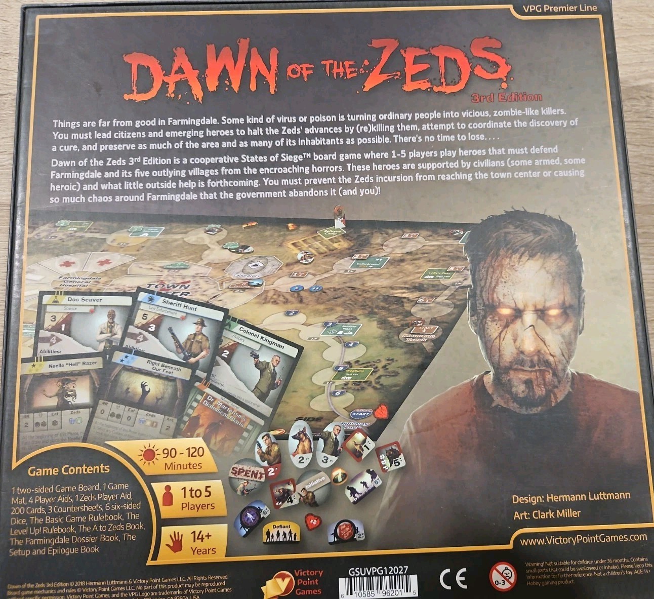 Dawn of the Zeds Board Game 3rd Edition 100% Complete Zombie