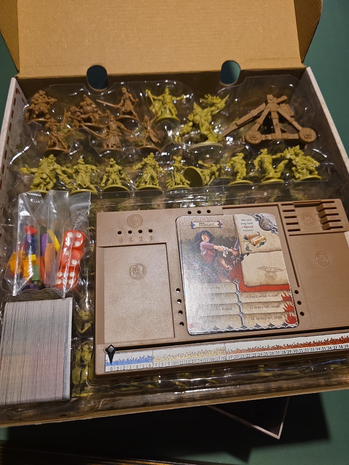Zombicide Green Horde – Spawn In Shrink – One Sheet Of Unpunched Tokens