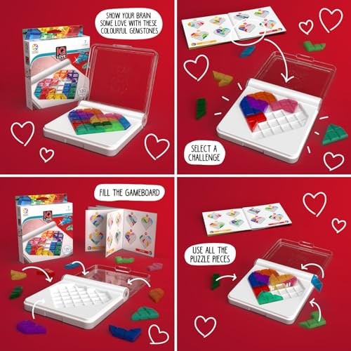 IQ Love Travel Puzzle Game, 120 Challenges, Ages 7+ to Adult