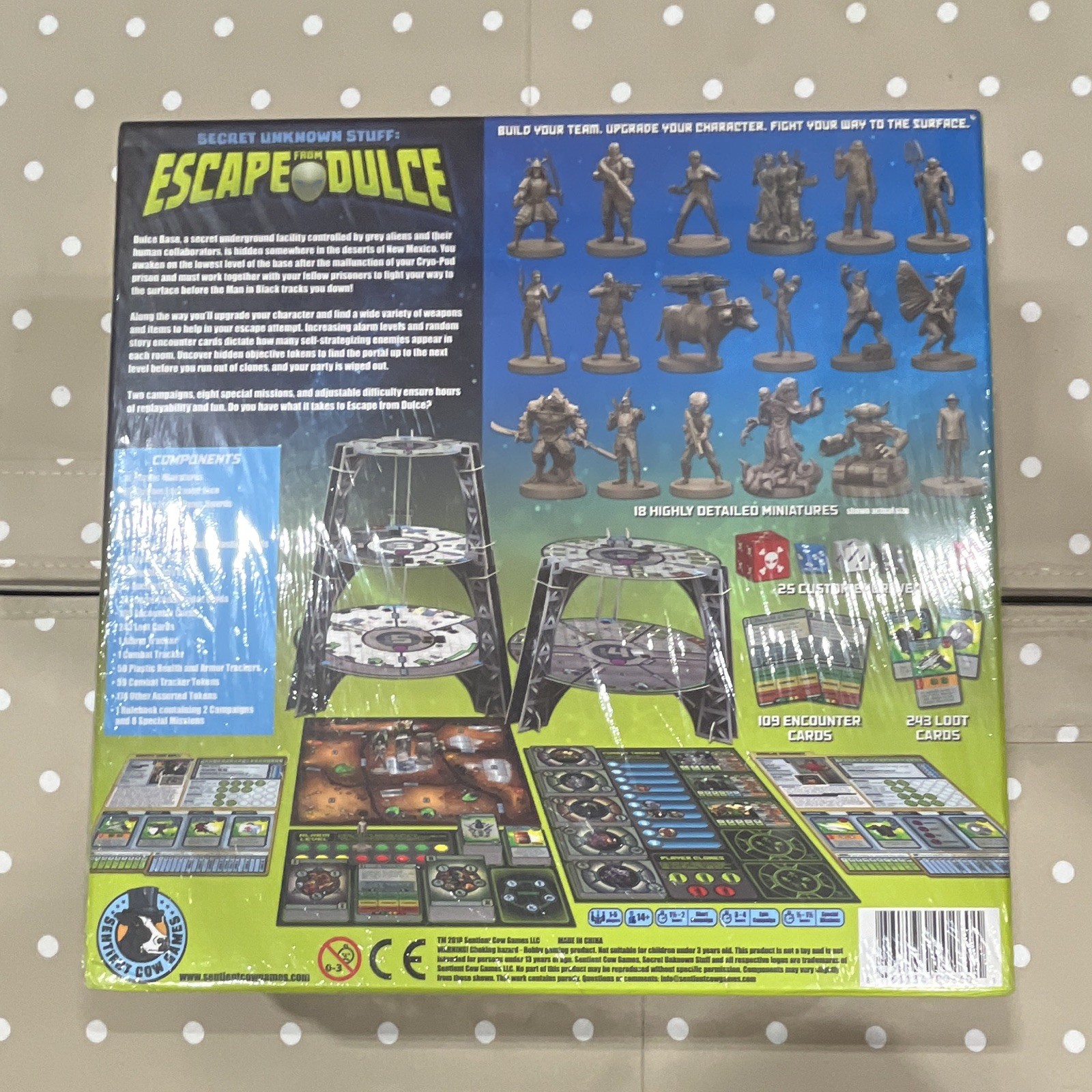 Secret Unknown Stuff Escape from Dulce Board Game Miniatures 1+ Player 14+
