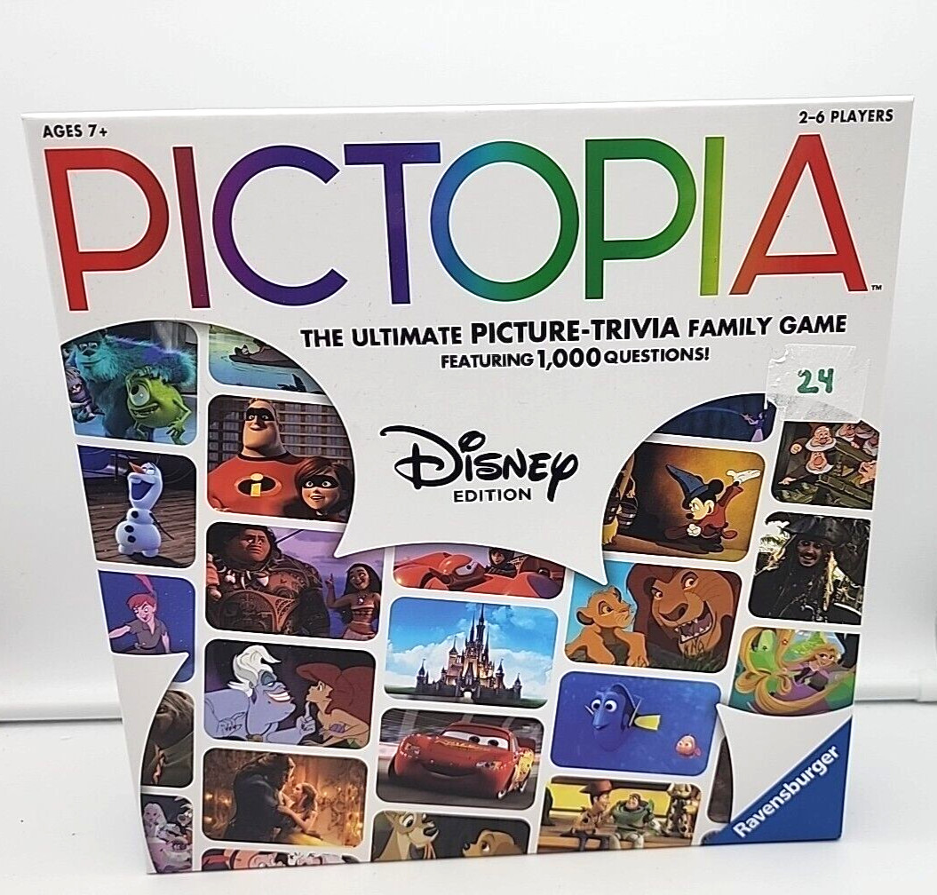 Pictopia: Disney Edition Trivia Board Game Family 1000+ Questions NEW SEALED