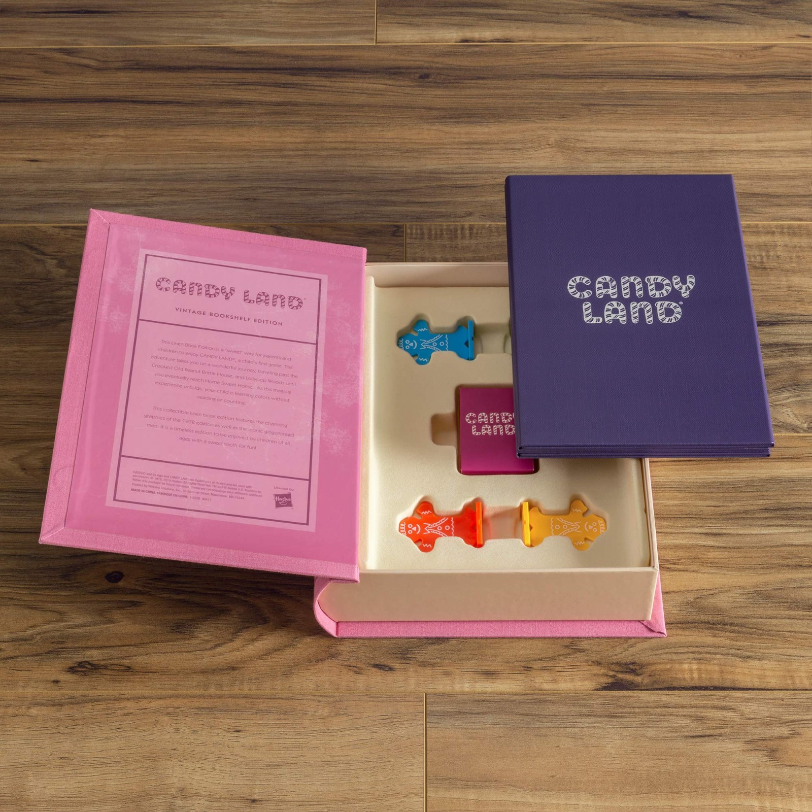 Vintage Candy Land Board Game, Classic Kids’ Game in Linen-Wrapped Box, 2-4 Play