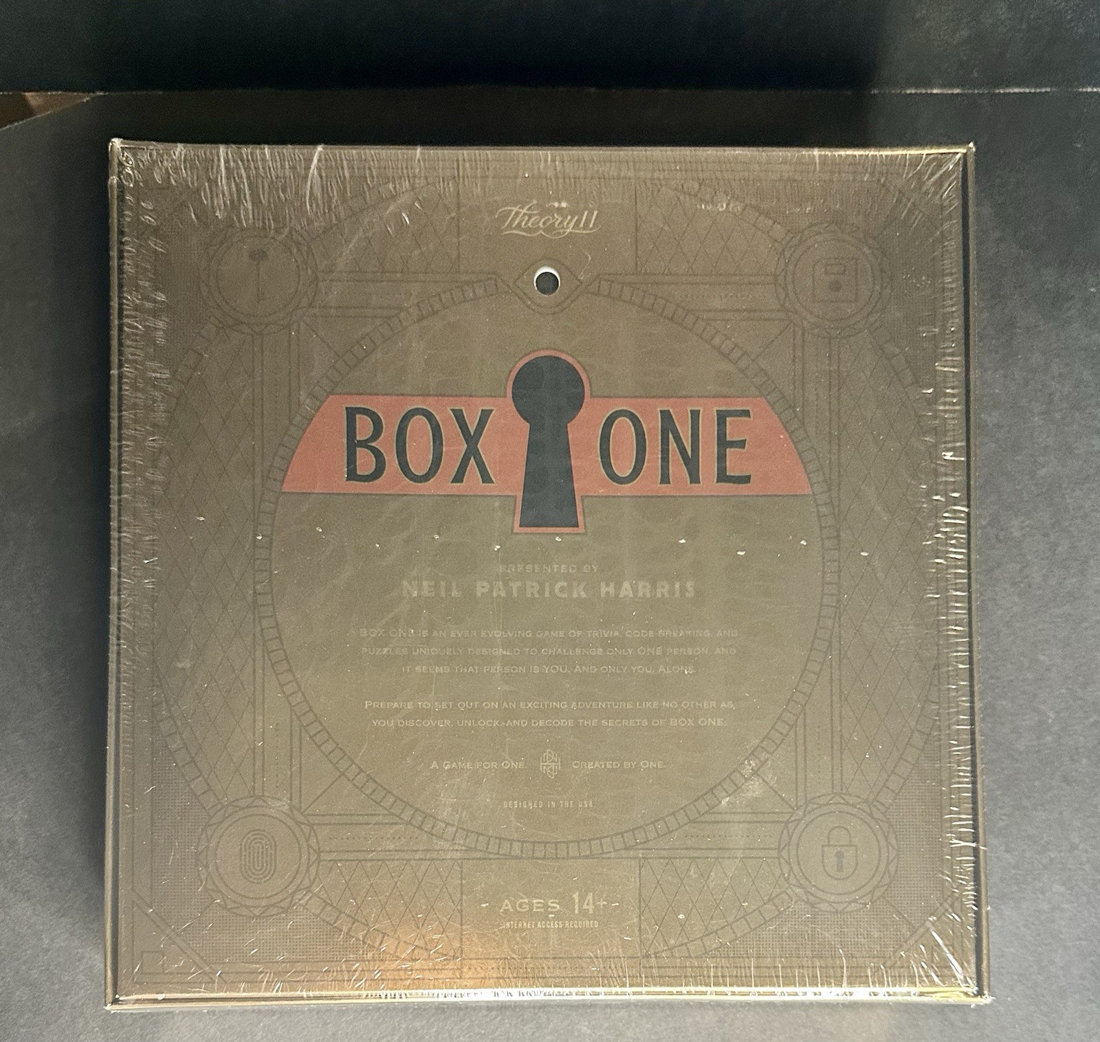 BOX ONE Neil Patrick Harris, Board Game Trivia Code Puzzles NEW/SEALED Theory 11