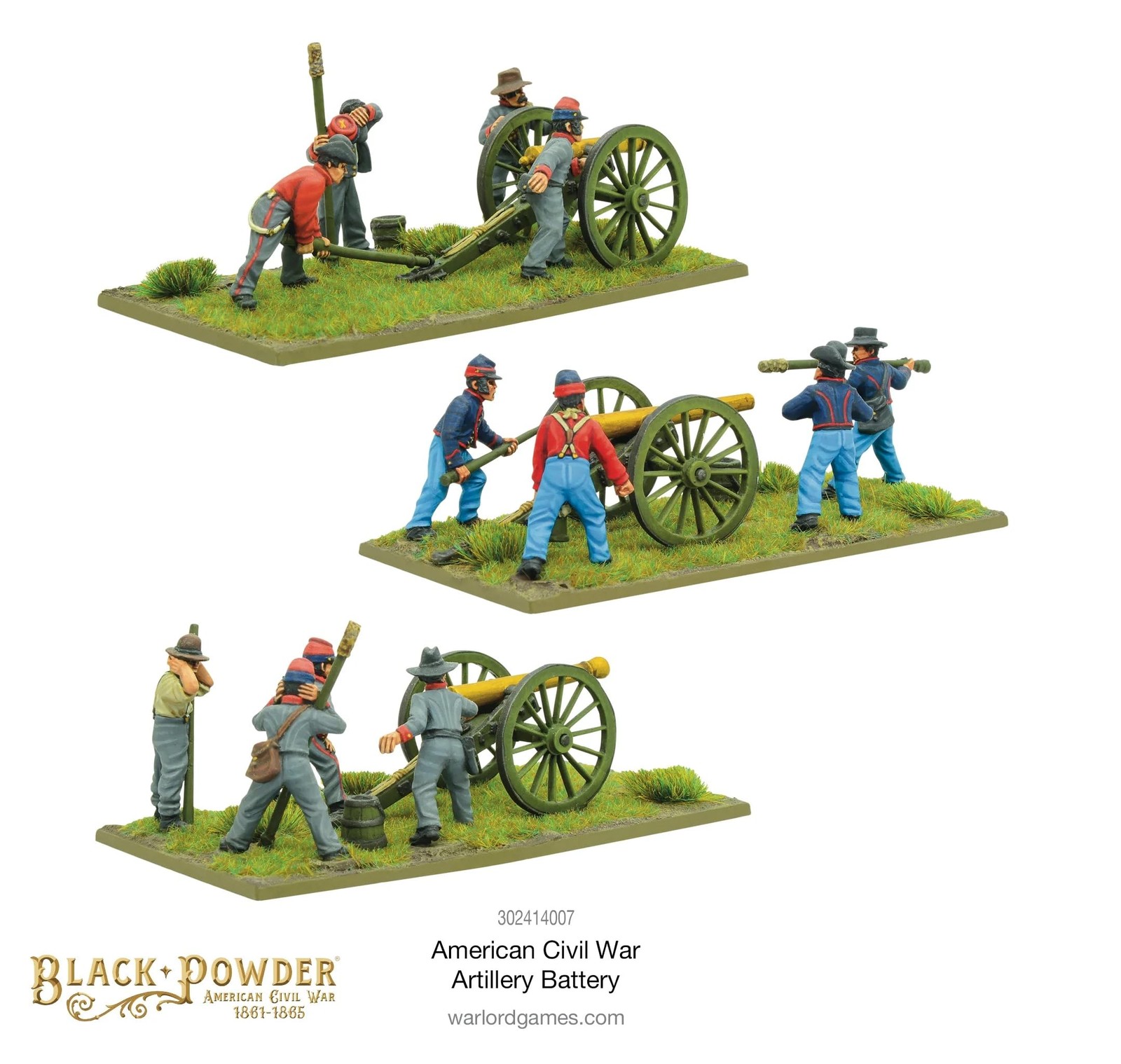 Black Powder American Civil War Artillery Battery Figures 156 Military Table …