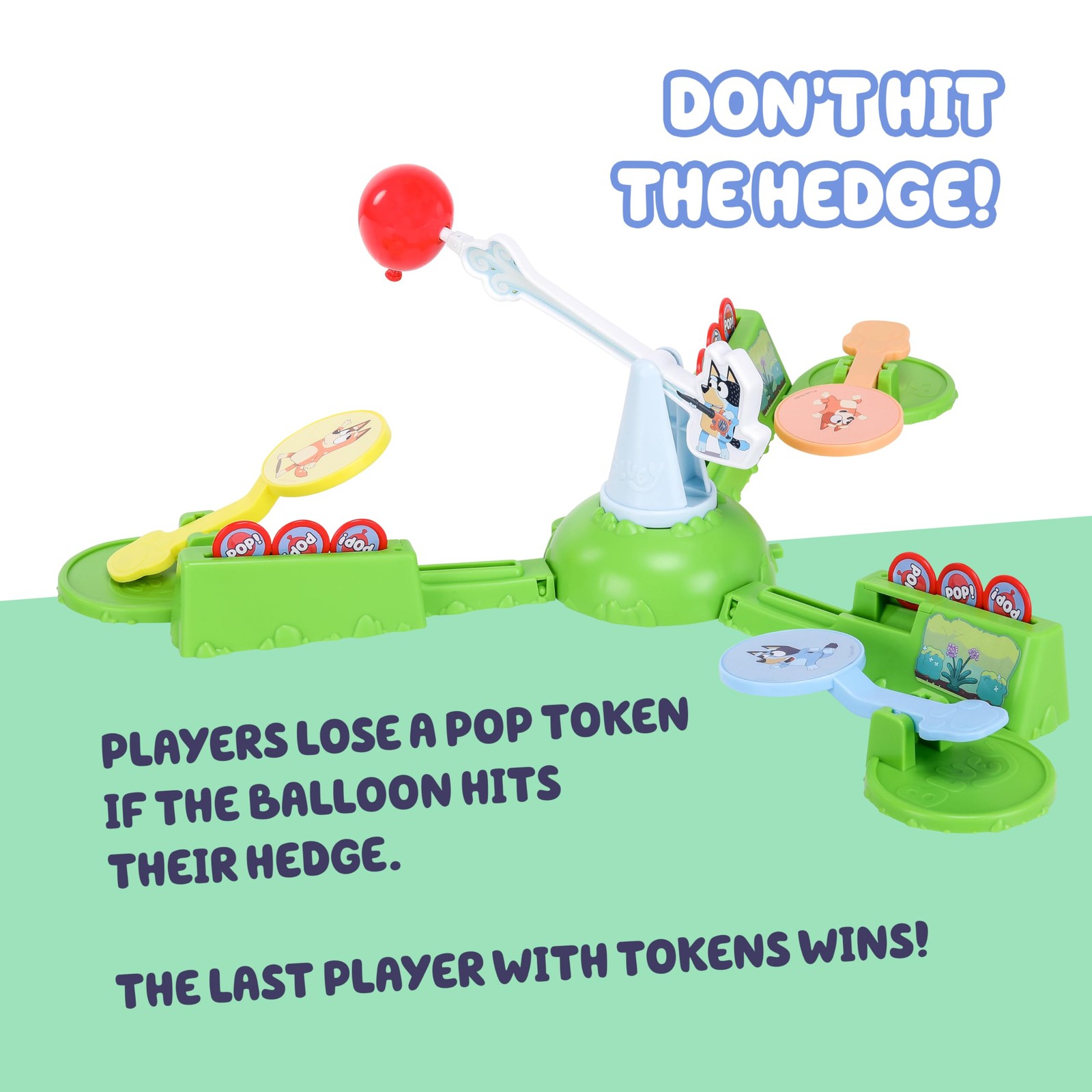 Bluey Keepy Uppy Game Motorized Balloon Tabletop Fun for Kids Family Game Night